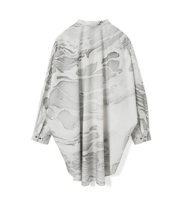 mizuiro ind「mizuiro ind マーブルプリントチュニックワンピース」|ワンピース|