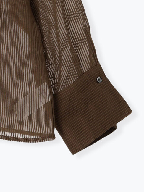 Te chichi「シアーコードストライプシャツジャケット」|その他|