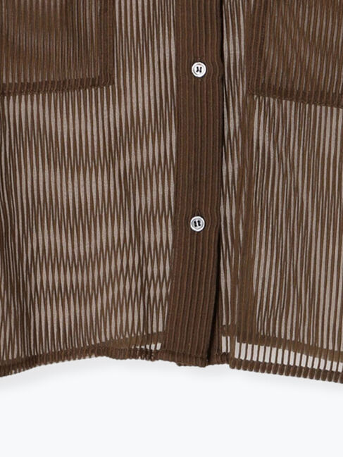 Te chichi「シアーコードストライプシャツジャケット」|その他|