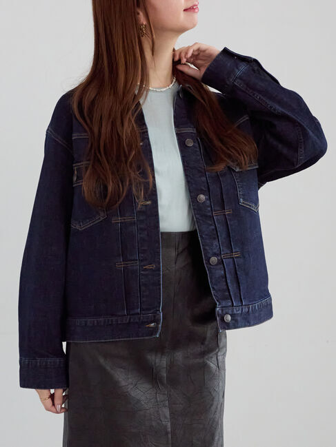 Te chichi「denimジャケット《2025winter catalog item》」|その他|ネイビー