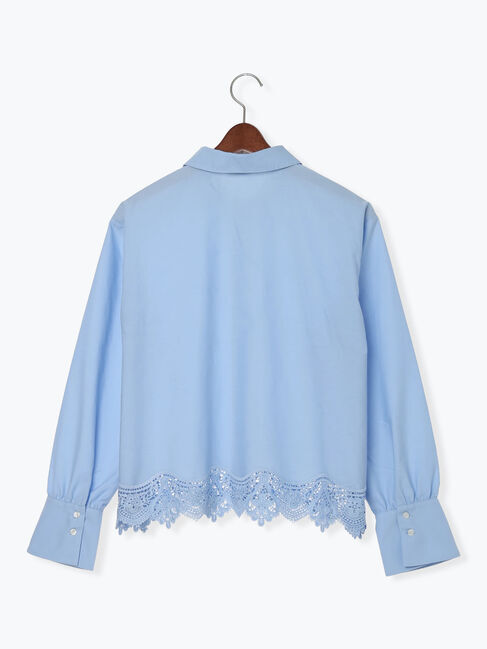 Te chichi「スカラップレースヘムクロップトシャツ」|シャツ・ブラウス|