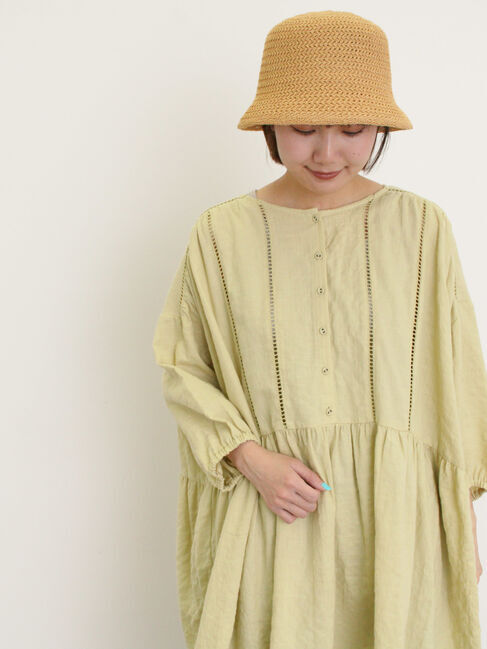 Samansa Mos2「はしごレースふんわりチュニック」|シャツ・ブラウス|