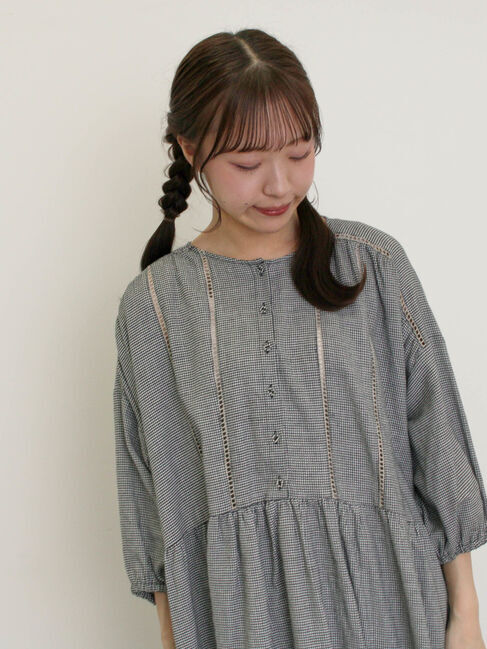 Samansa Mos2「はしごレースふんわりチュニック」|シャツ・ブラウス|