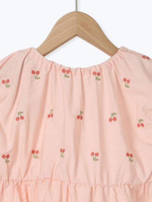 Samansa Mos2 Lagom「チェリー刺繍ノースリブラウス」|シャツ・ブラウス|