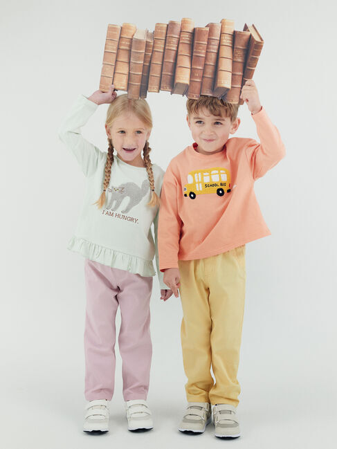 Samansa Mos2 Lagom「スクールバスさがら刺繍ロンT」|Tシャツ・カットソー|