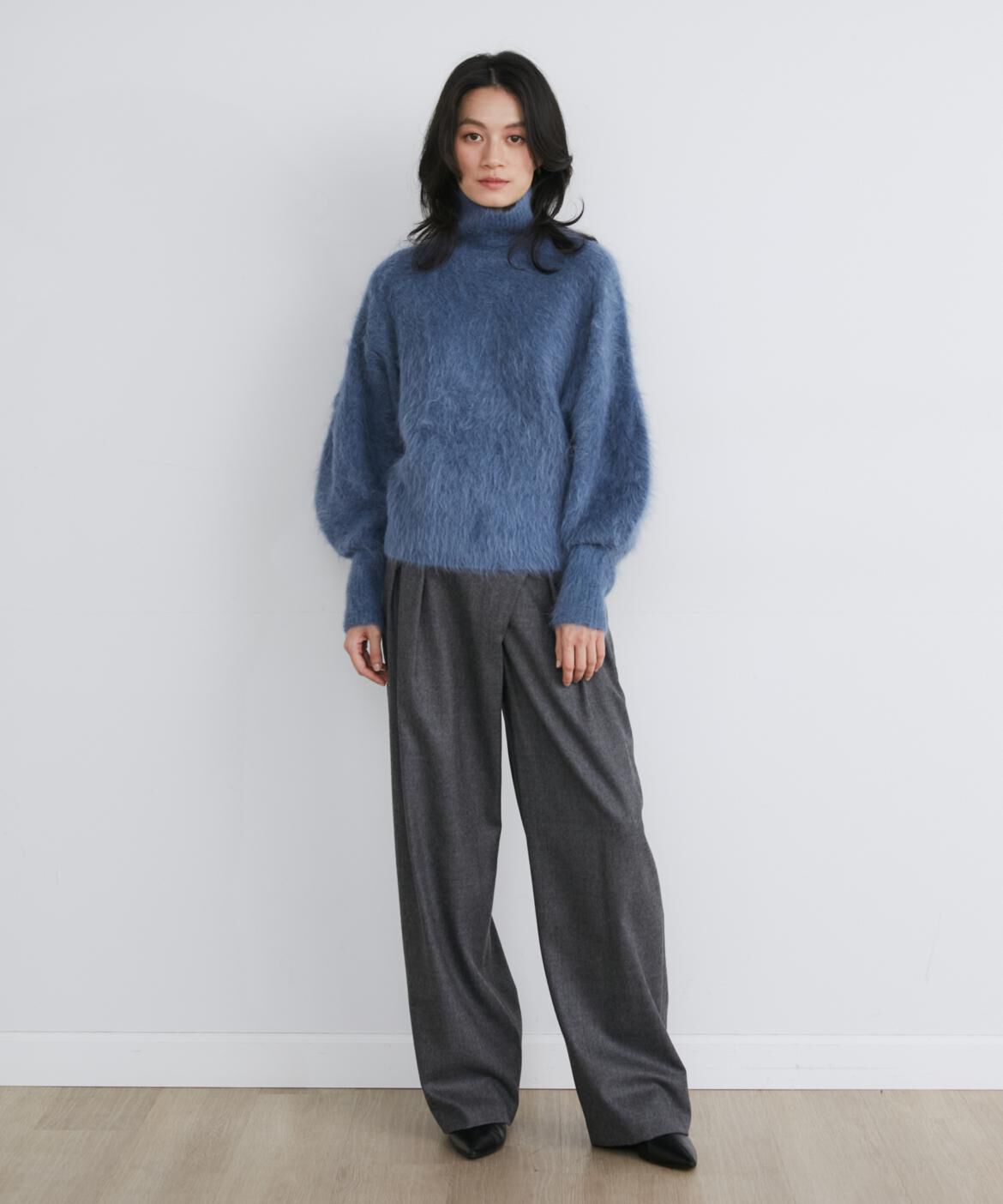 INED「ウールサキソニーラップパンツ《la veille by SUPERIOR CLOSET》」|スラックス|