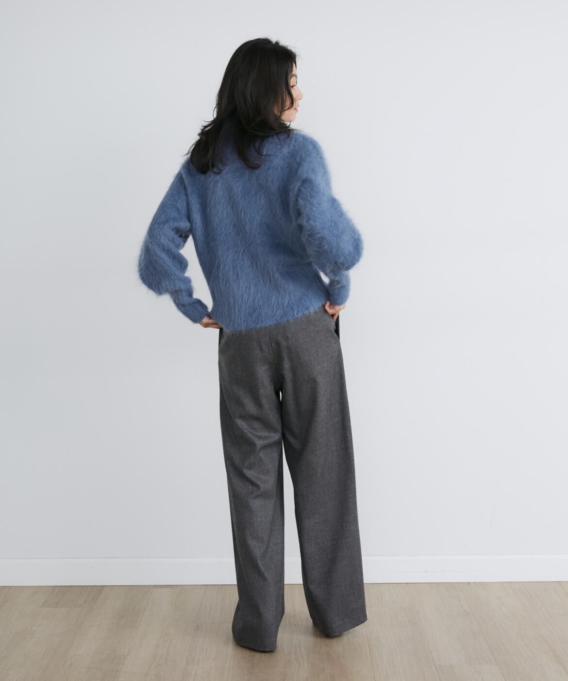 INED「ウールサキソニーラップパンツ《la veille by SUPERIOR CLOSET》」|スラックス|