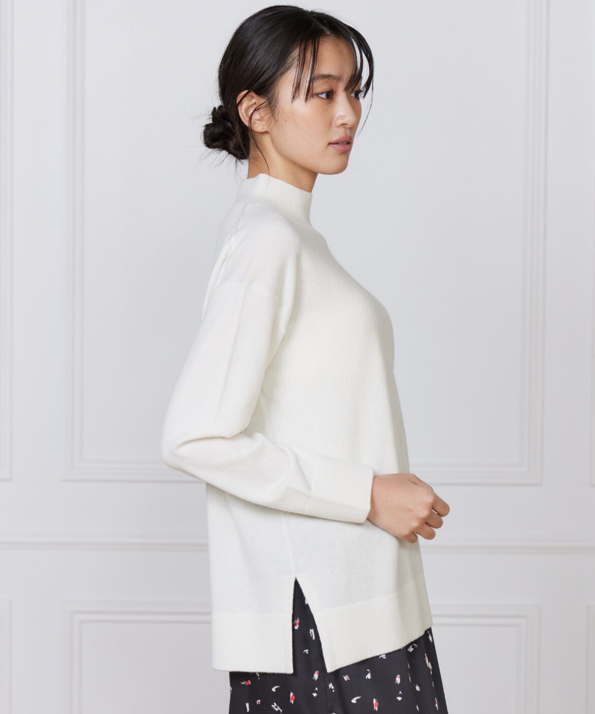 DAY by DAY it&rsquo;s international「カシミヤ混ハイネックプルオーバー《CASH5》」|ニット・セーター|ホワイト
