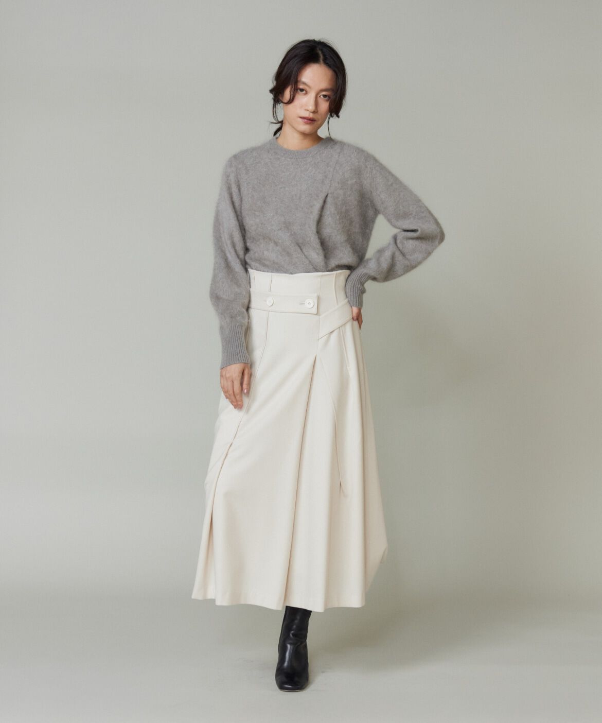 la veille by SUPERIOR CLOSET「《大きいサイズ》ラップ風スカート」|スカート|