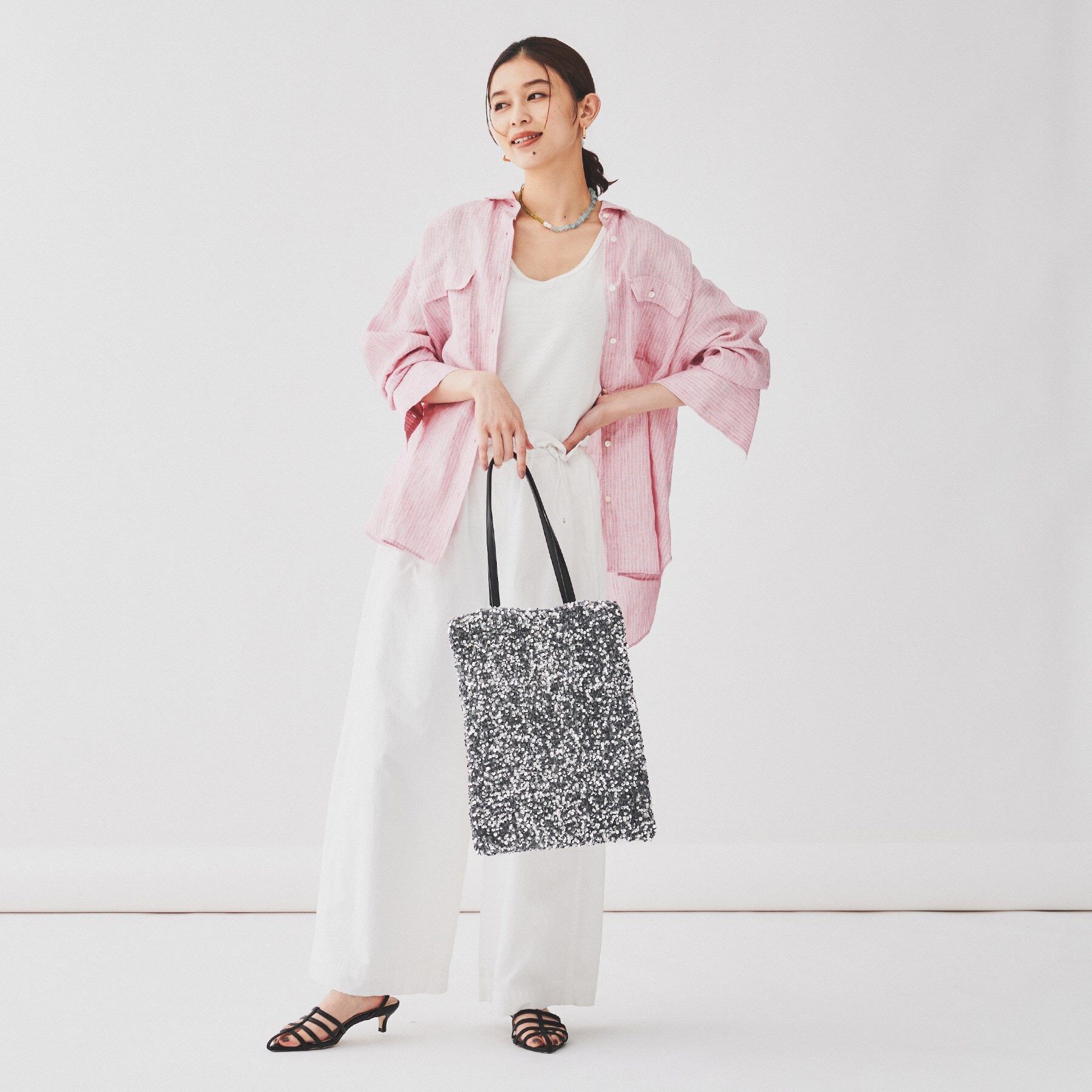 UNTITLED「【柔らか／A4サイズ対応】スパンコールトート」|トートバッグ|