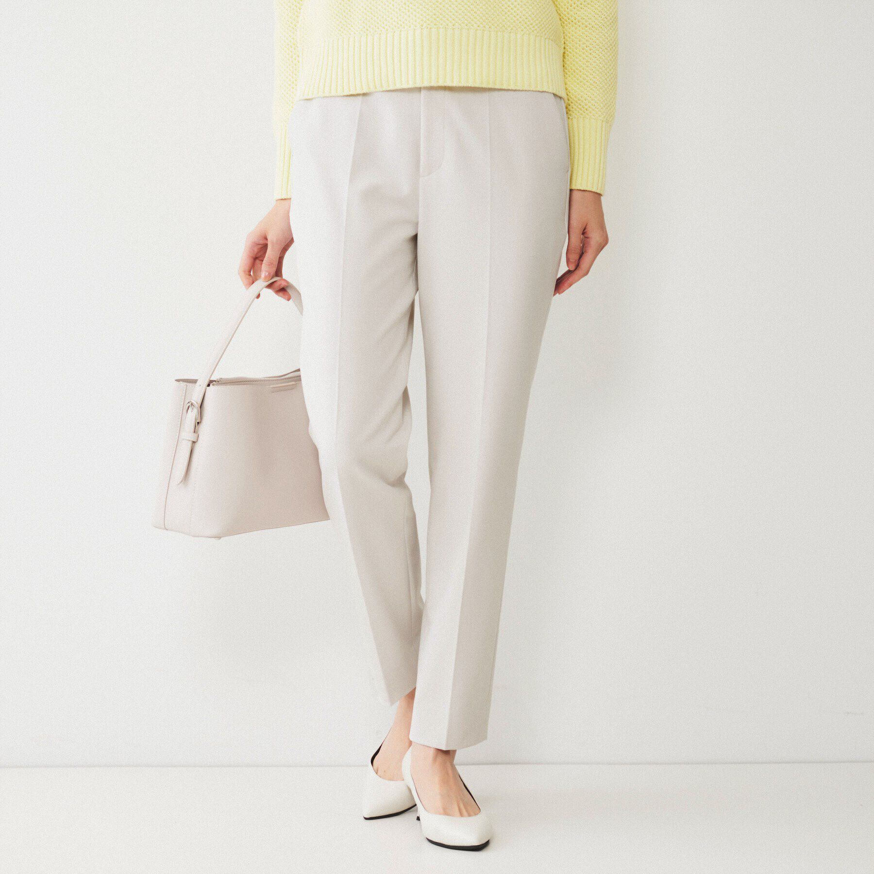 UNTITLED「【後ろウエストゴム/きれいめ】ストレッチ テーパードパンツ」|その他|