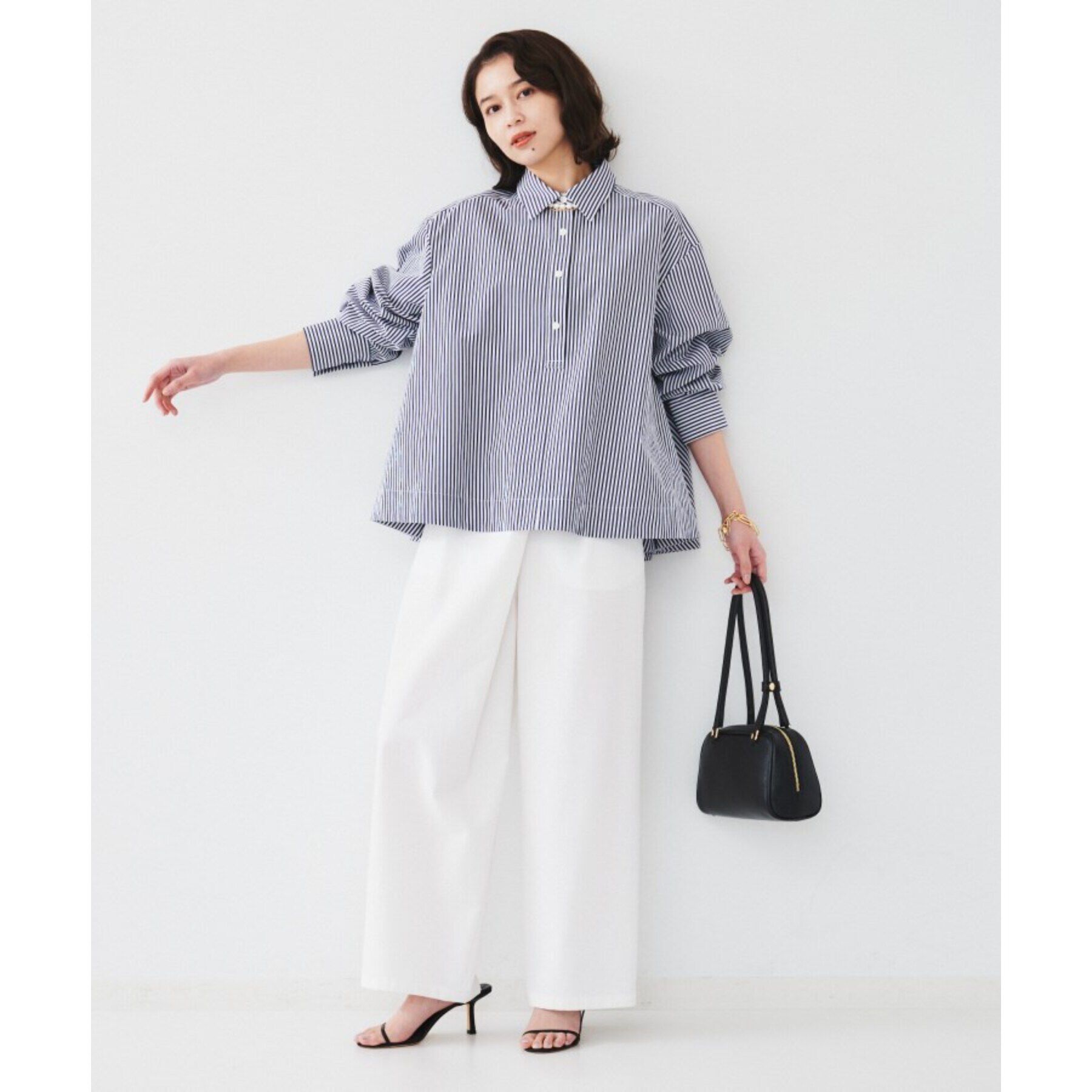 UNTITLED「【セットアップ可能】フロントラップ ワイドパンツ」|その他|