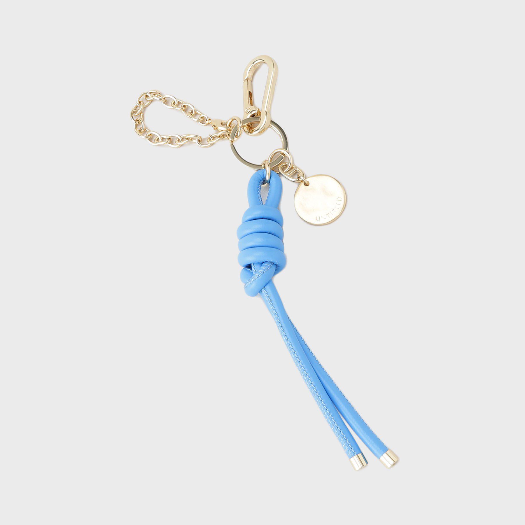 UNTITLED「【トレンド】ストリングカラーチャーム」|キーケース|ブルー(092)