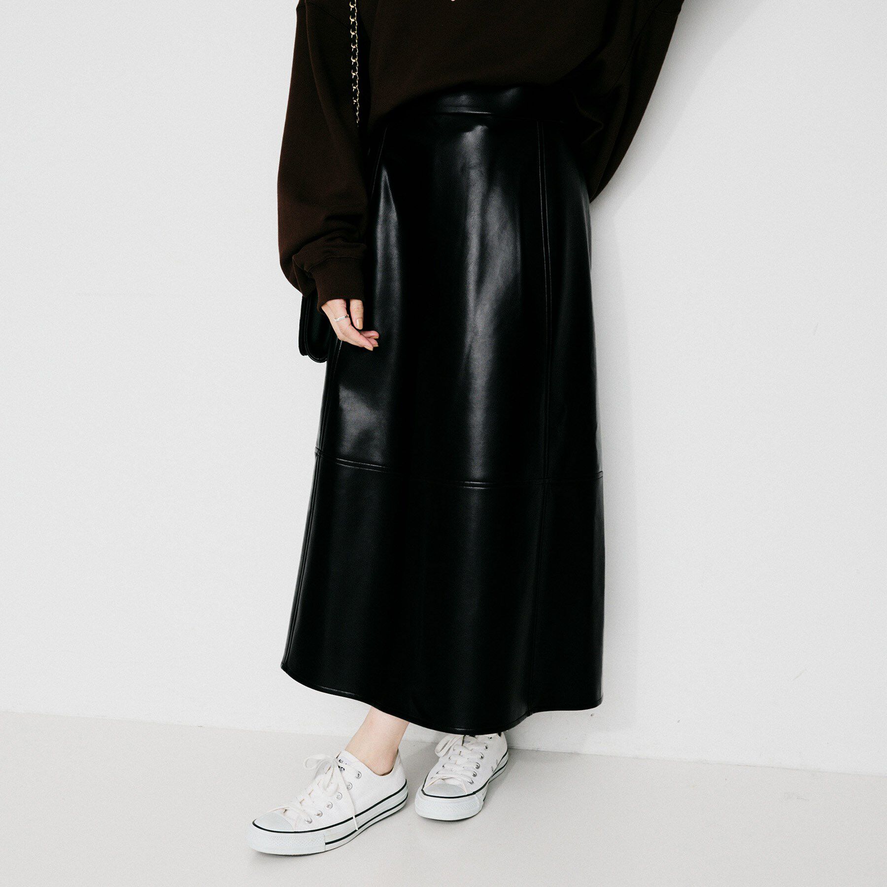 UNTITLED「【MARILYN MOON】レザー調スカート」|スカート|