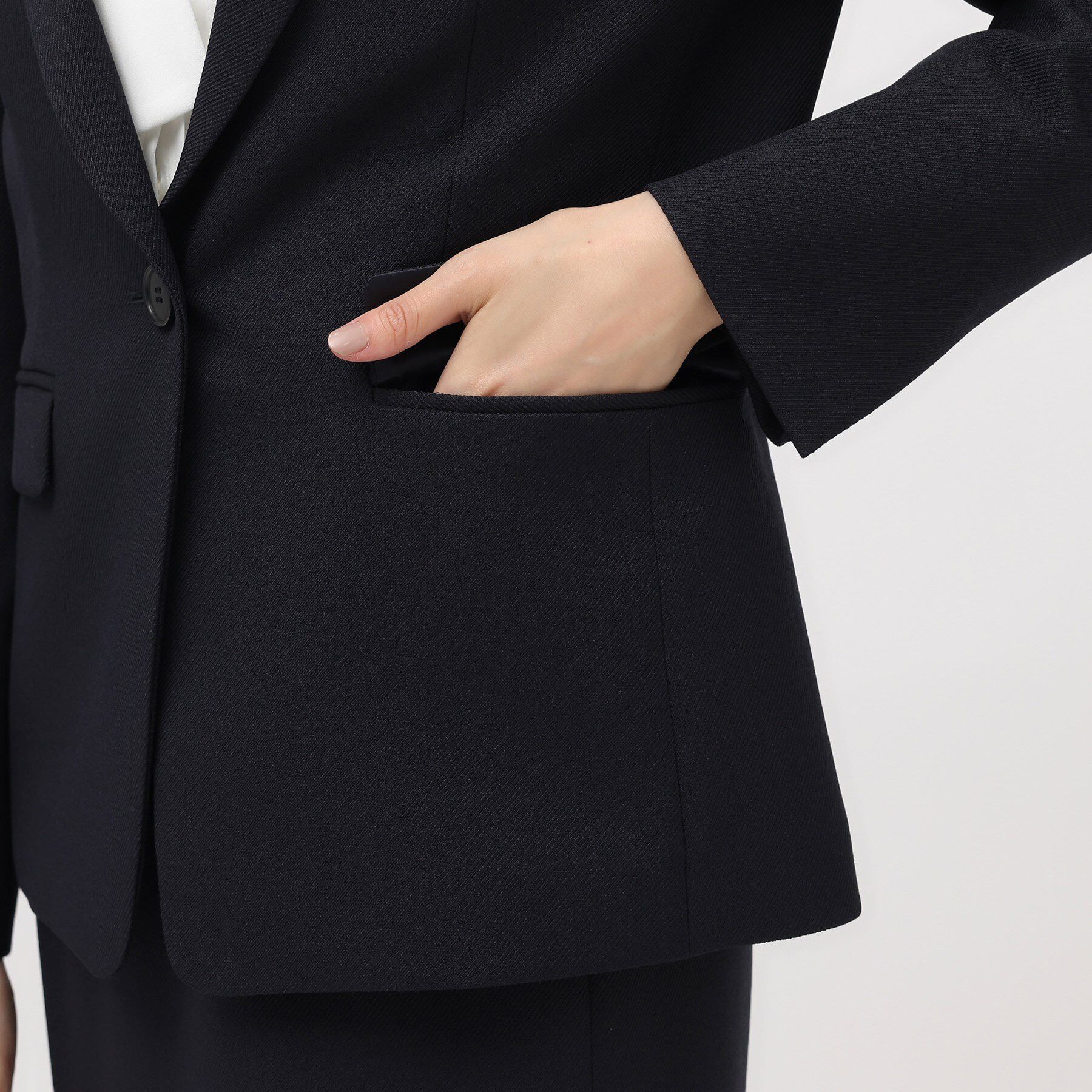 UNTITLED「【通勤スーツ／入卒／セレモニー】ウーステッドカルゼ テーラードジャケット」|テーラードジャケット|