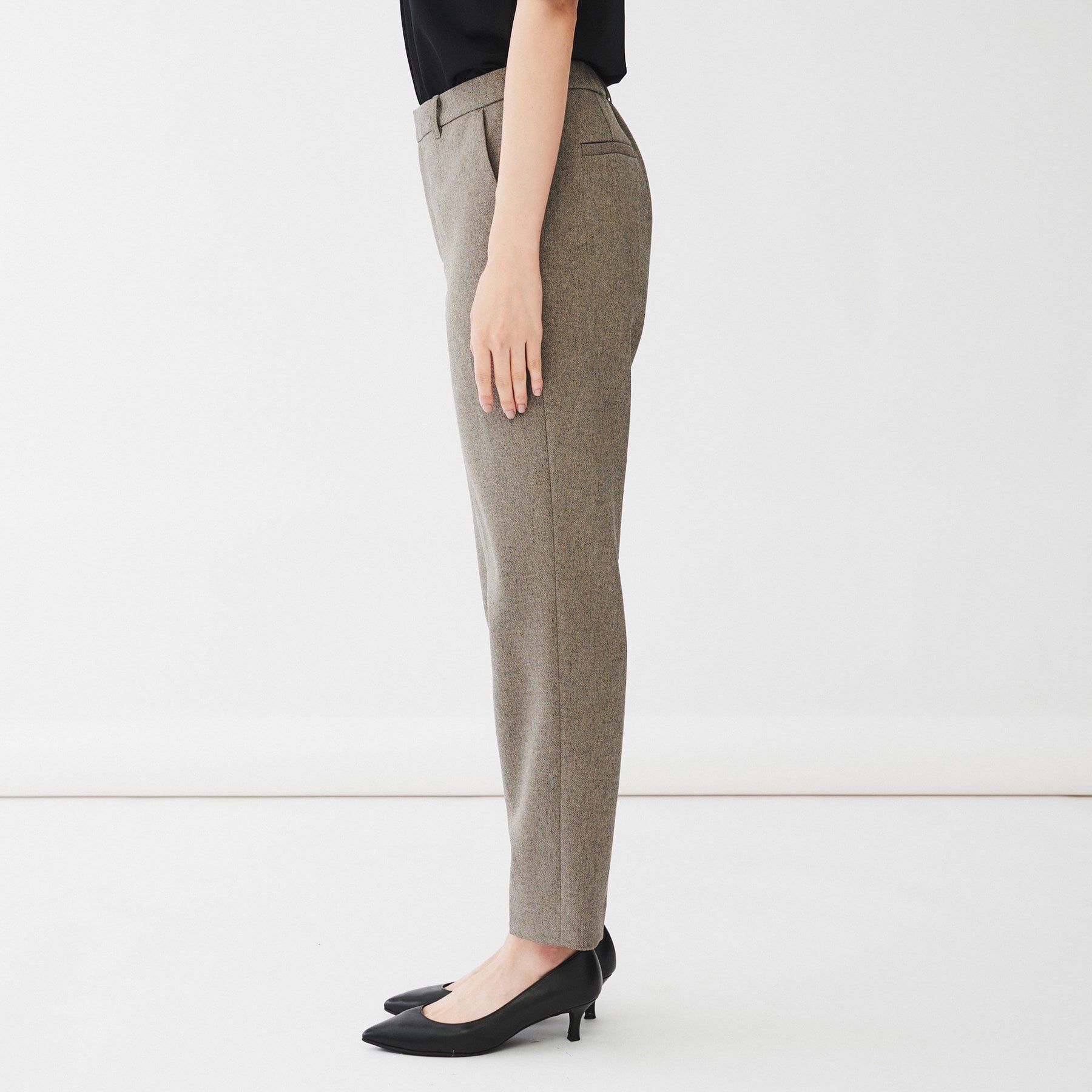 UNTITLED「【通勤スーツ／入卒／セレモニー】ウーステッドカルゼ テーパードパンツ」|その他|