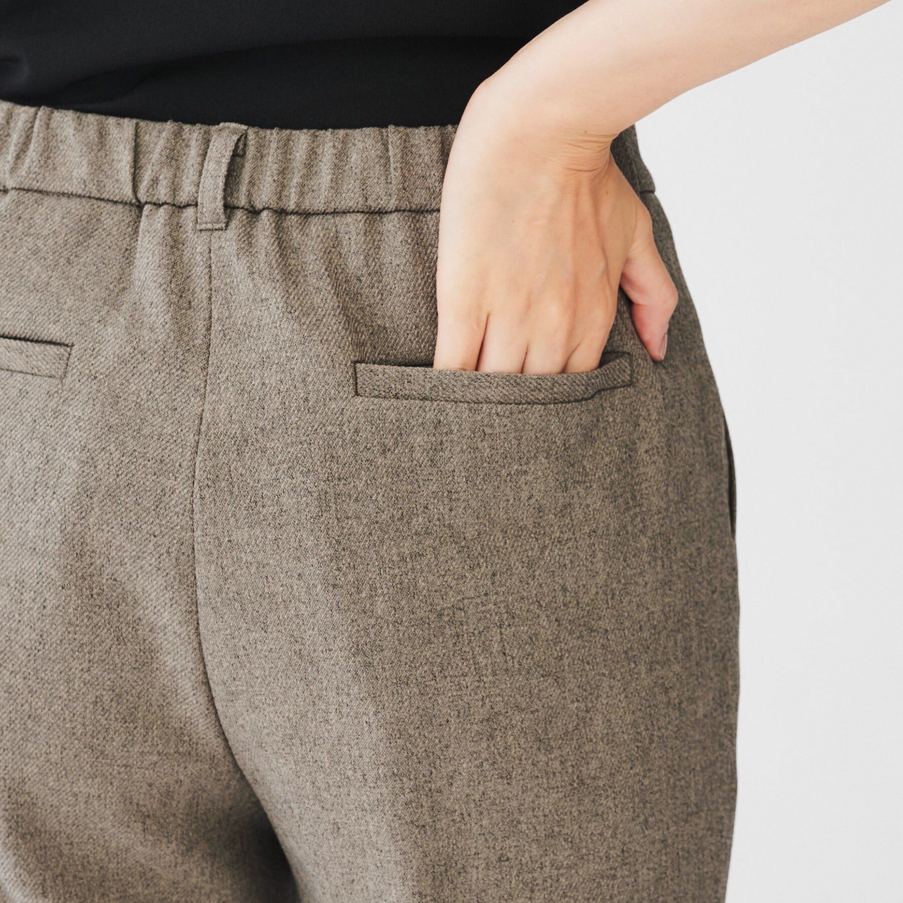 UNTITLED「【通勤スーツ／入卒／セレモニー】ウーステッドカルゼ テーパードパンツ」|その他|