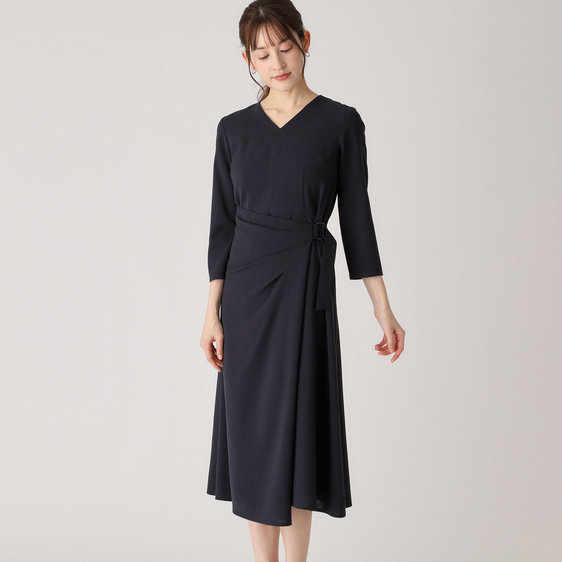 COUP DE CHANCE「【日本製】ラップ風デザインワンピース」|ワンピース|