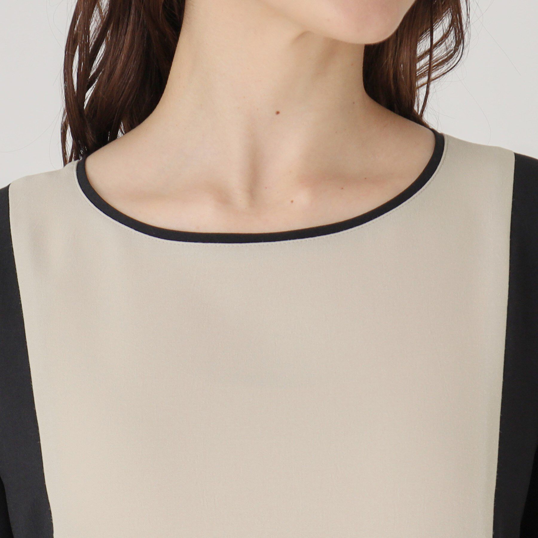 COUP DE CHANCE「【洗える／日本製】配色デザインワンピース」|ワンピース|