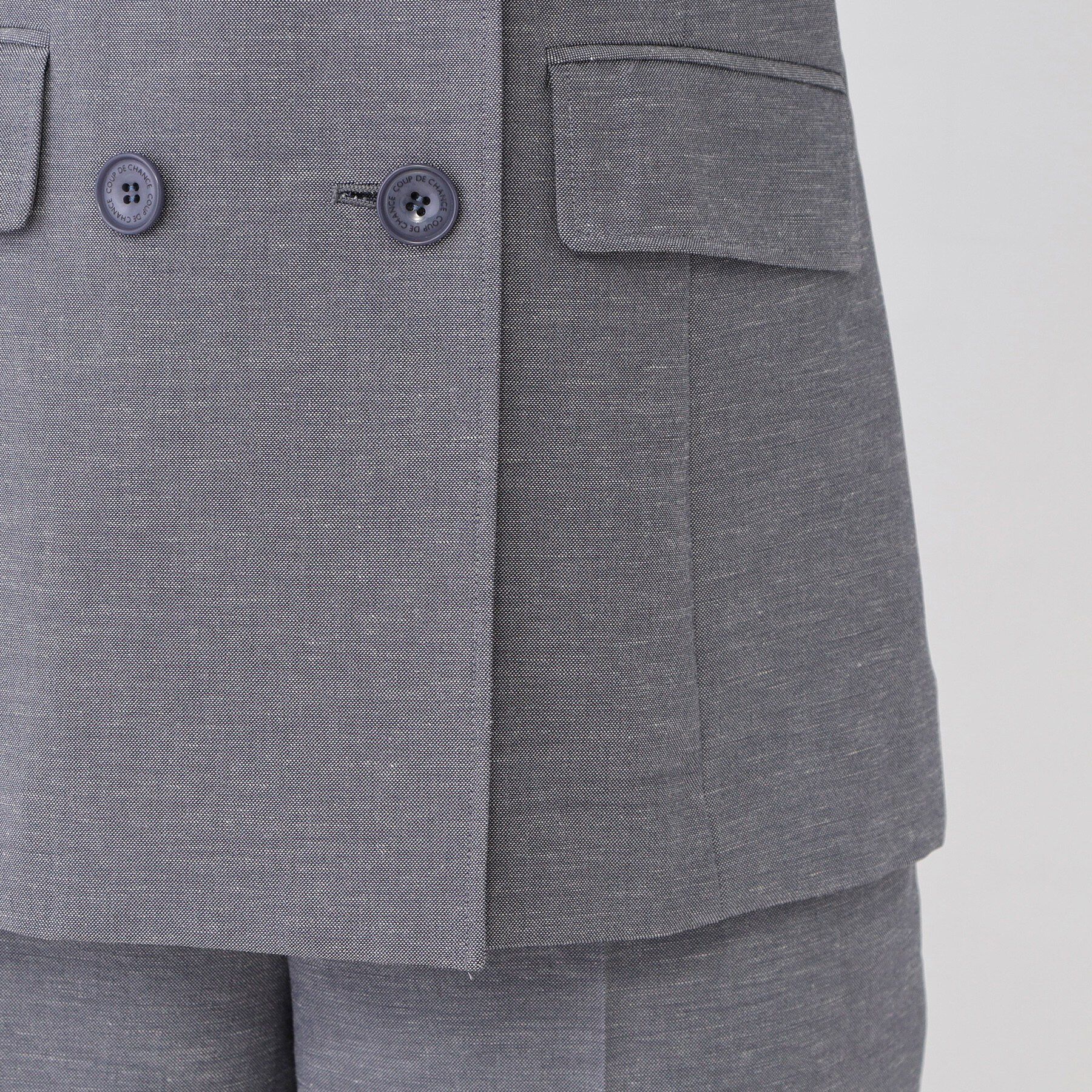 COUP DE CHANCE「【手洗い可／日本製／裏地無し／清涼感／セットアップ可】ダブルジャケット」|テーラードジャケット|