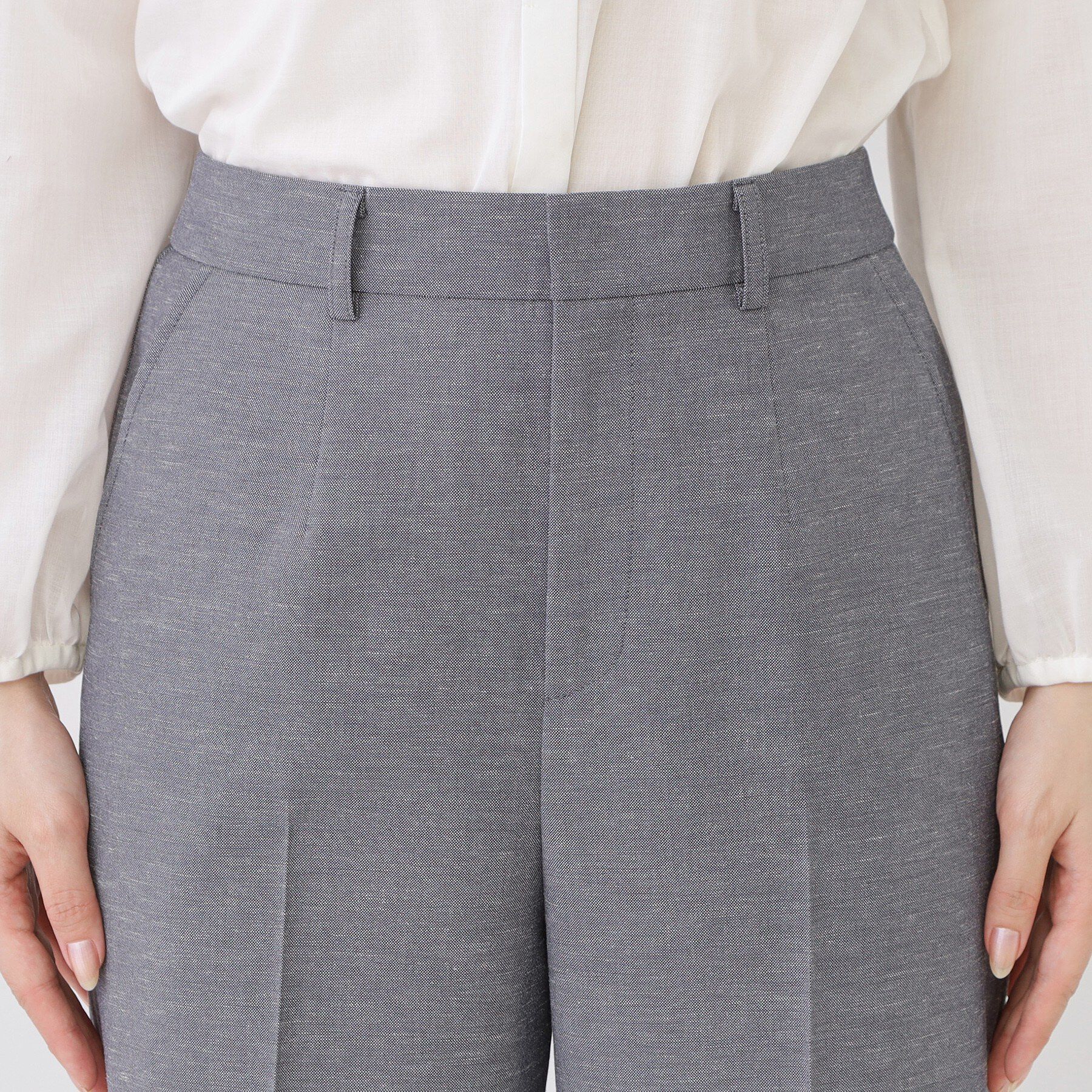 COUP DE CHANCE「【手洗い可／日本製／裏地無し／清涼感／セットアップ可】セミワイドパンツ」|その他|