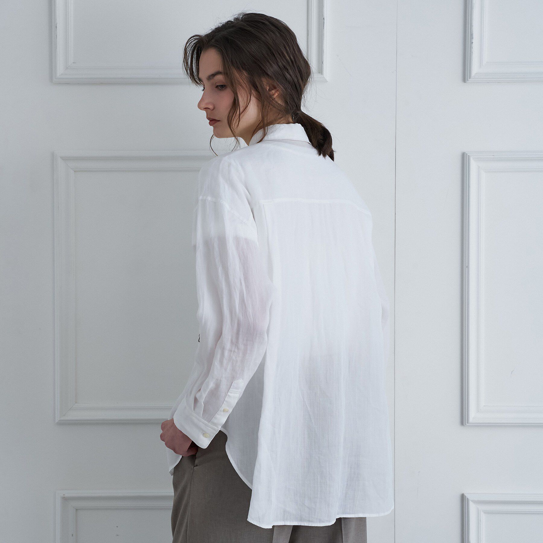 DRESSTERIOR「ガーメントダイラミーシャツ」|シャツ・ブラウス|