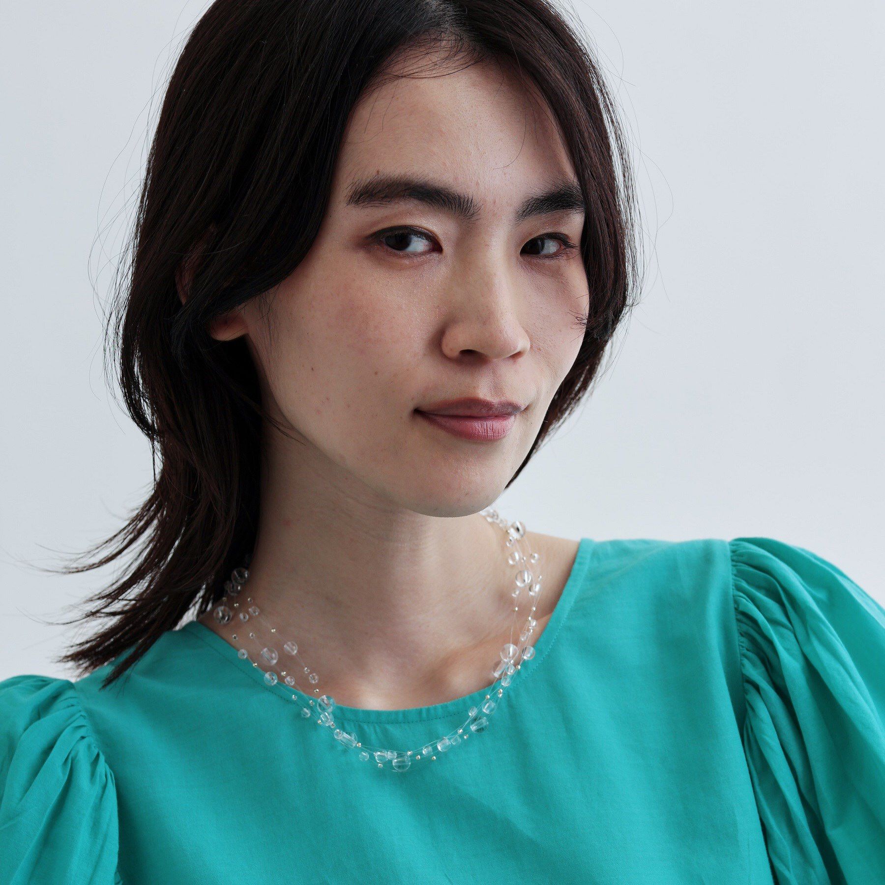 GALLEST「クリアビーズネックレス」|ネックレス|