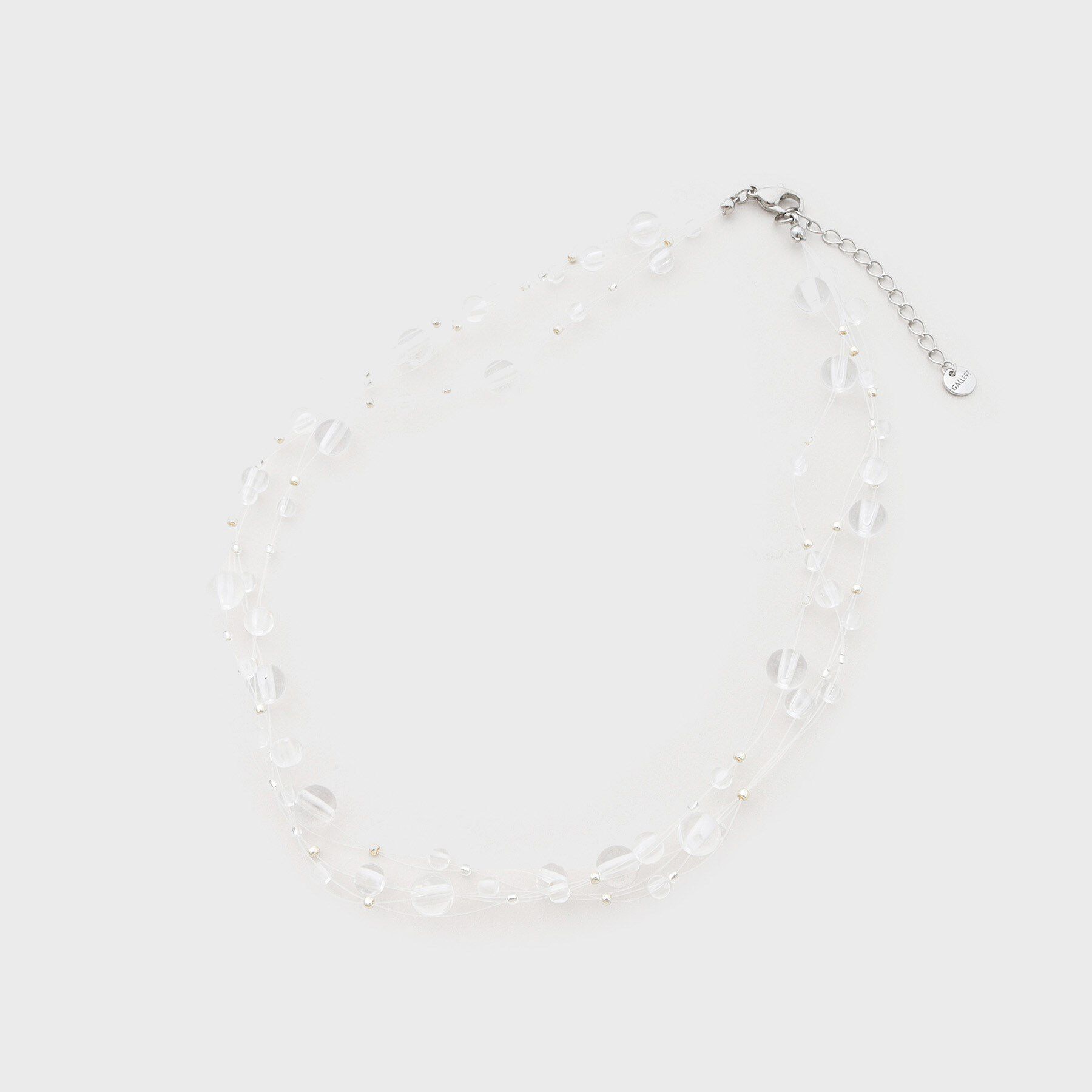 GALLEST「クリアビーズネックレス」|ネックレス|