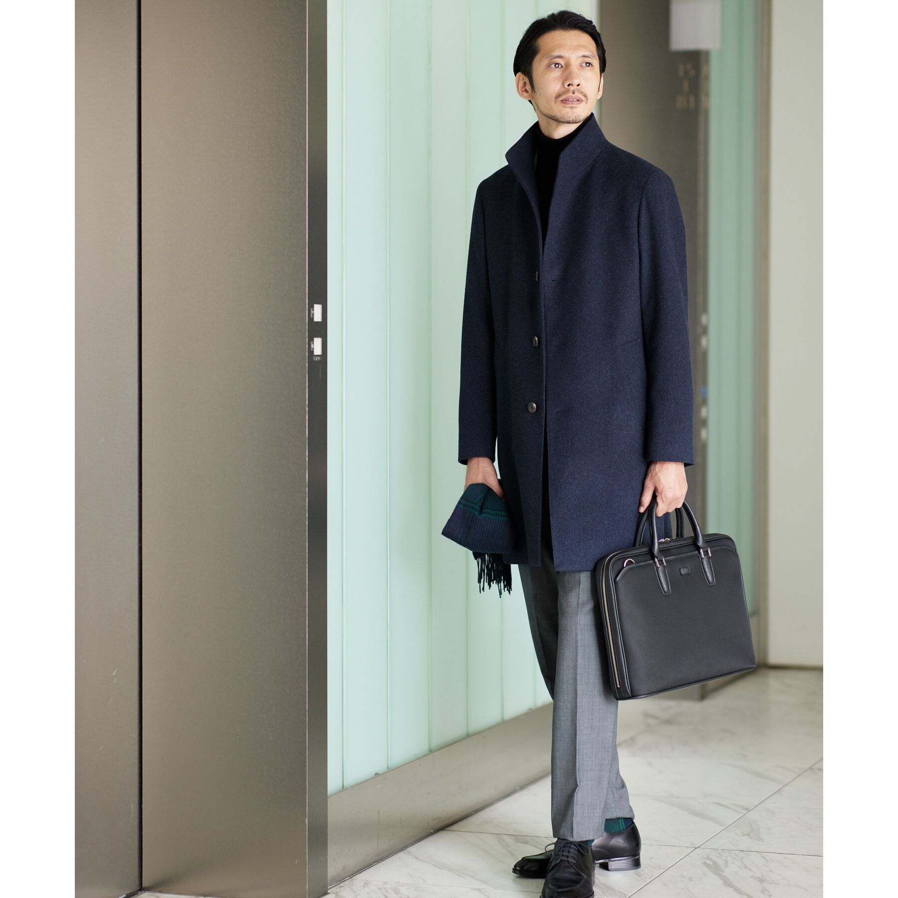 TAKEO KIKUCHI「【ウールカシミヤブレンド】ビーバー調 スタンドカラー コート」|その他|