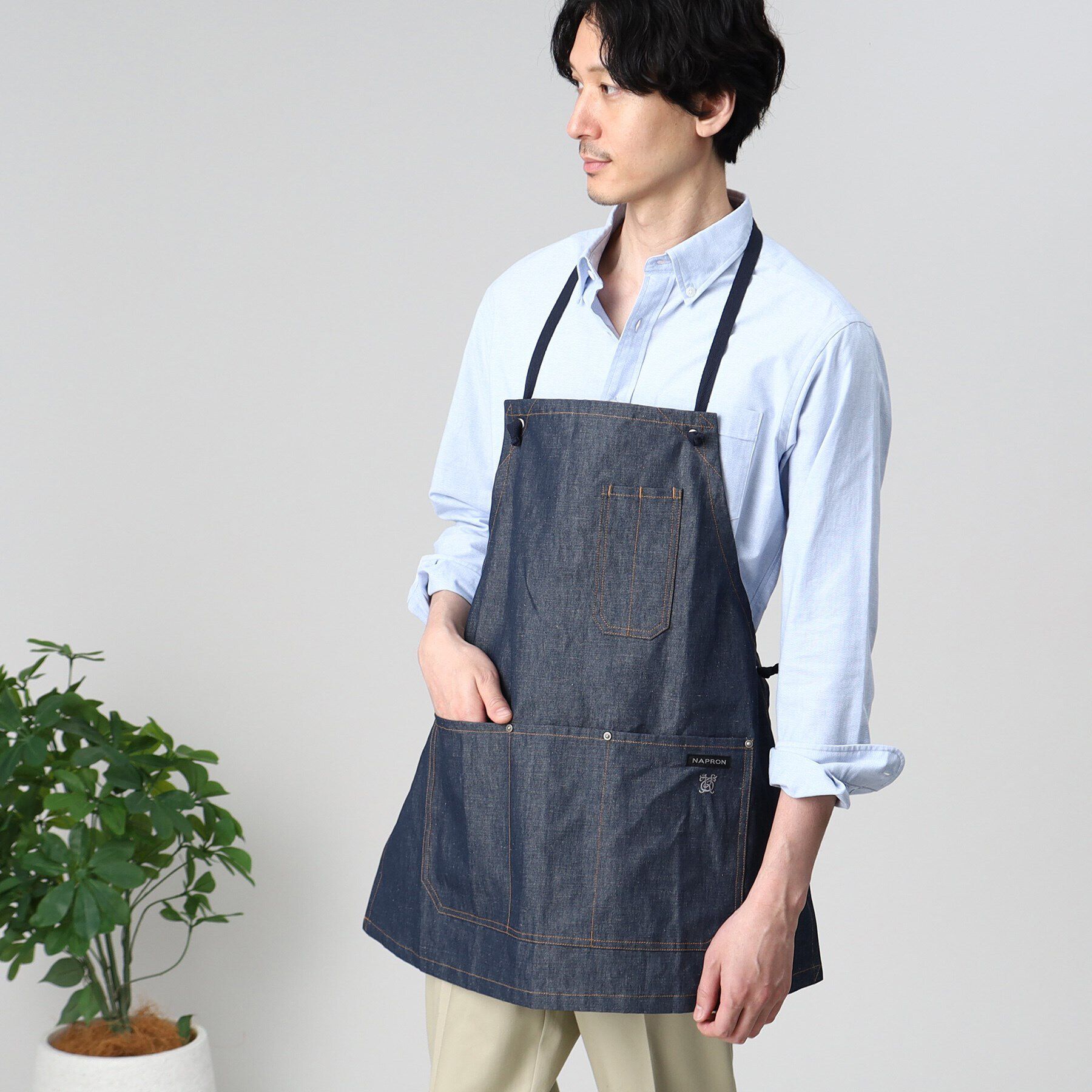 TAKEO KIKUCHI「【NAPRON別注】 LUMBER BIB APRON」|食器・キッチングッズ|