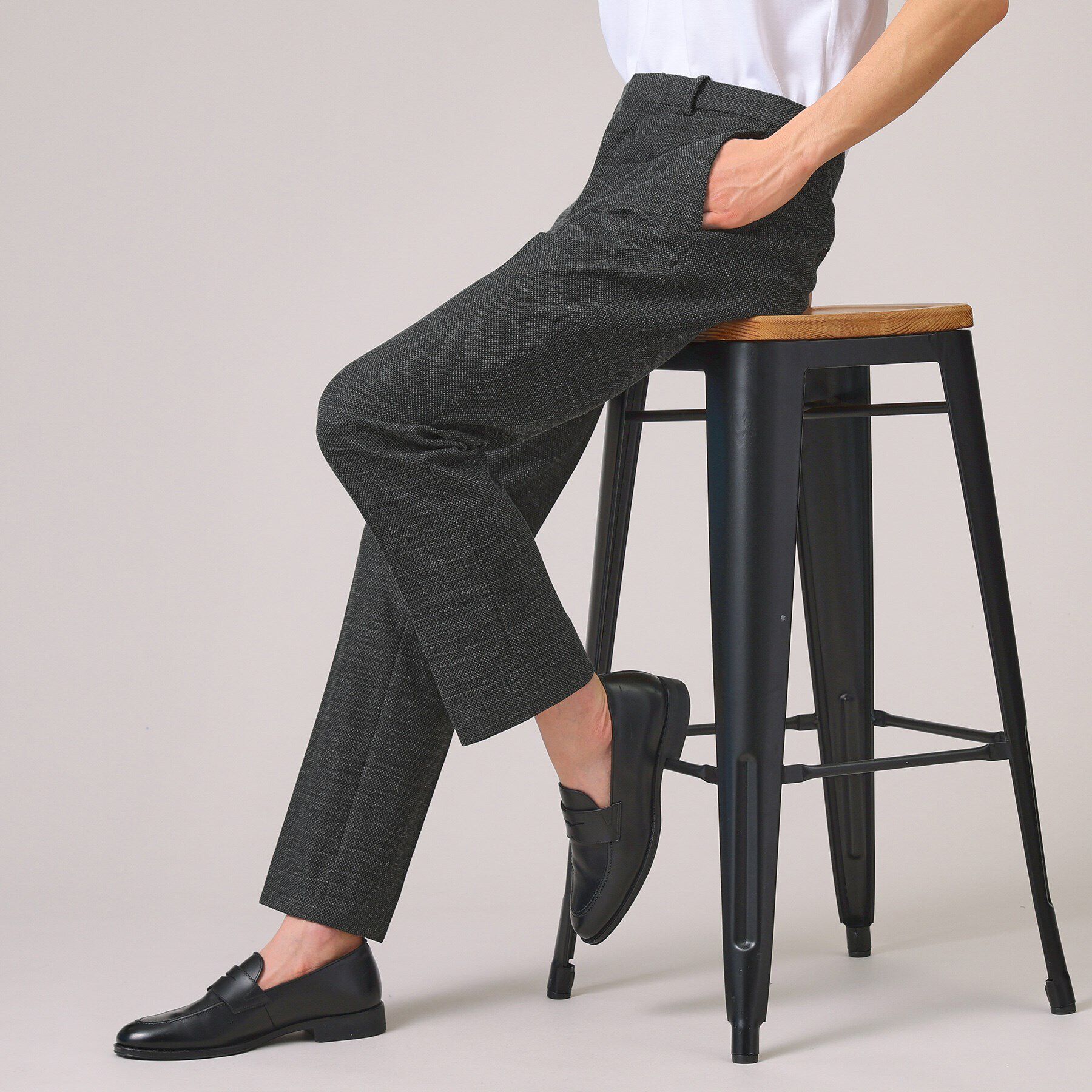 TAKEO KIKUCHI「【尾州織】ウールブレンド ハニカムメッシュ パンツ」|その他|