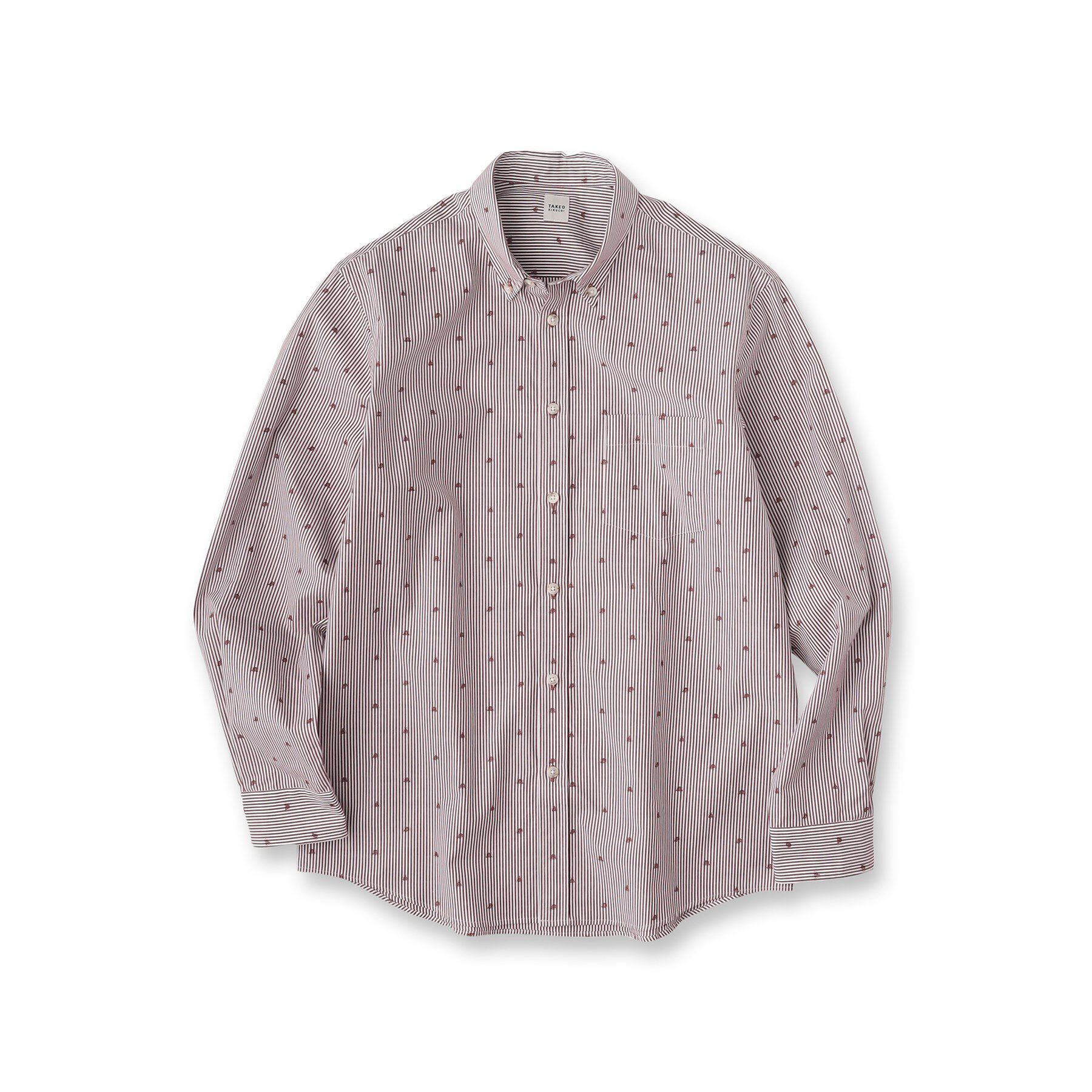 TAKEO KIKUCHI「ハットモチーフ ジャカード ストライプ シャツ」|シャツ・ブラウス|