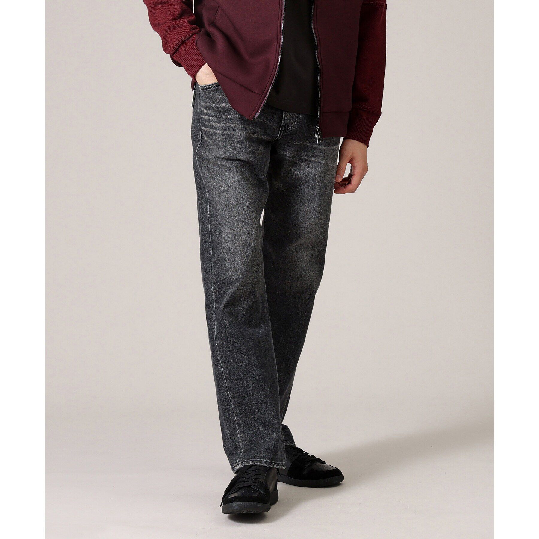 TAKEO KIKUCHI「【モンスターストレッチ】日本製 ウォッシュド デニムパンツ」|デニム|