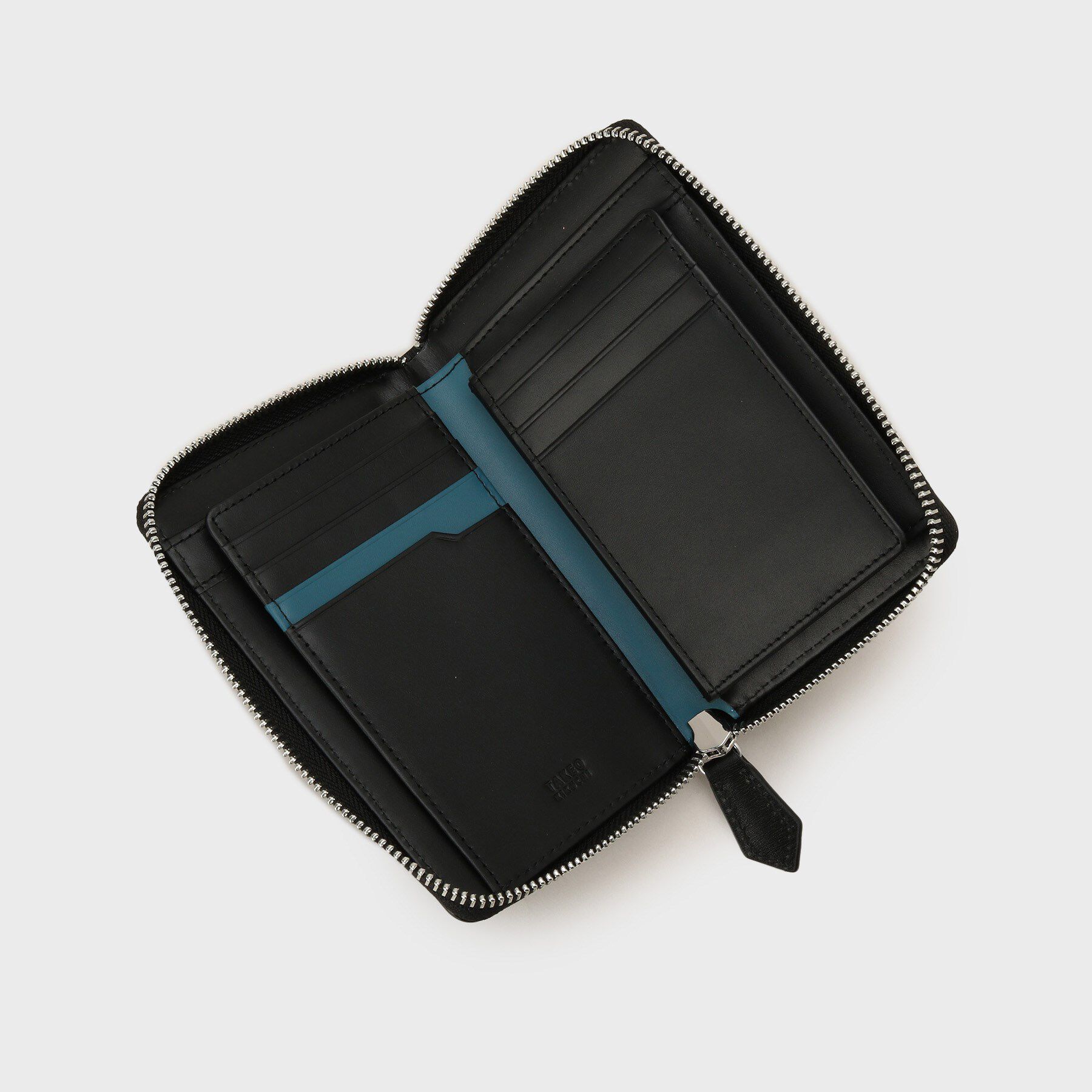 TAKEO KIKUCHI「【リップルグレイン】3方ラウンドコンパクトスリム財布」|財布|