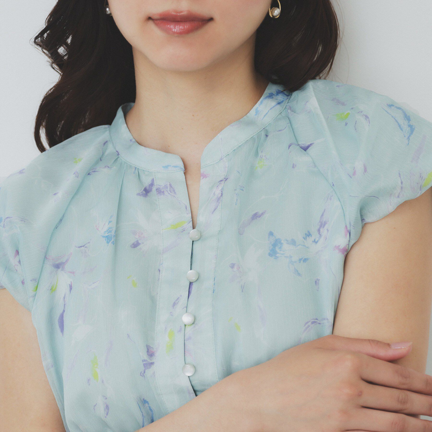 index「シアーフラワーワンピース【洗濯機洗い可】」|ワンピース|