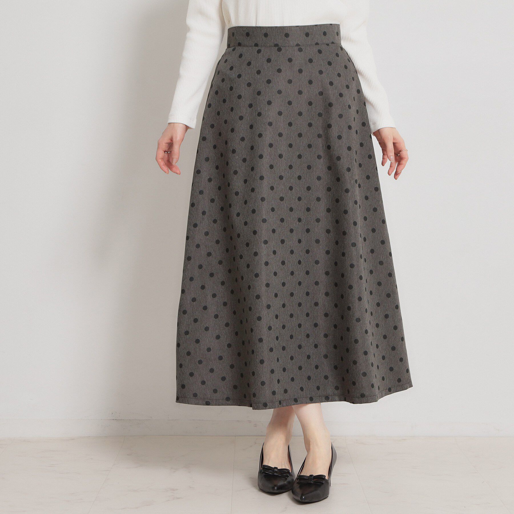 Couture broach「デニムライクドットスカート」|スカート|