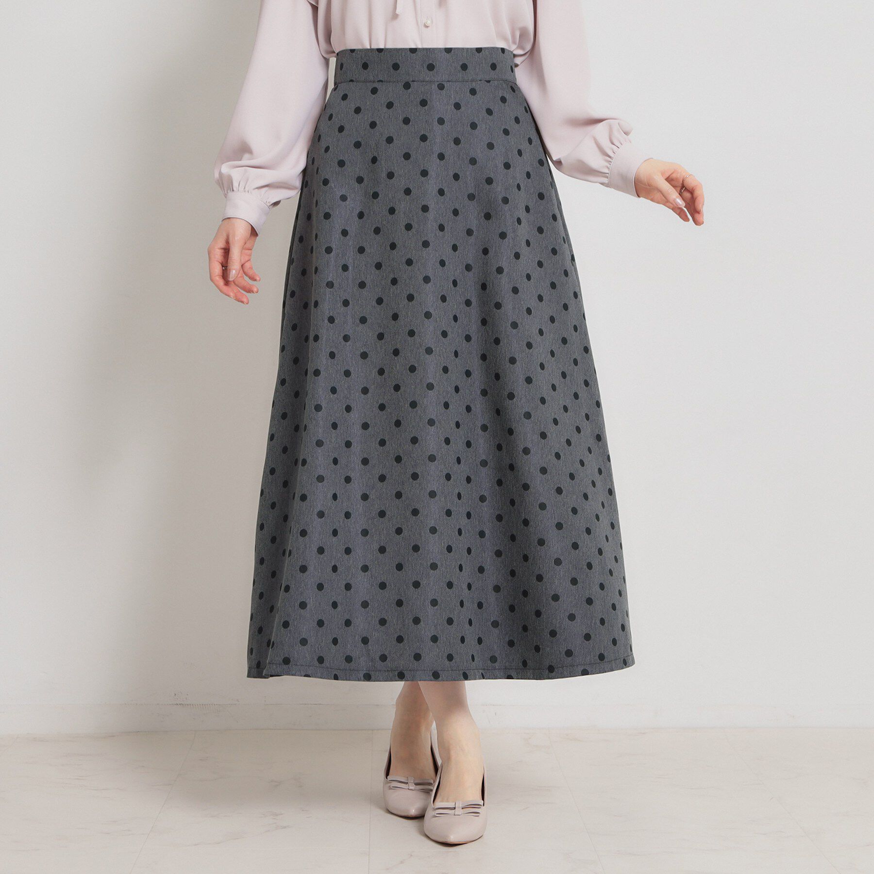 Couture broach「デニムライクドットスカート」|スカート|