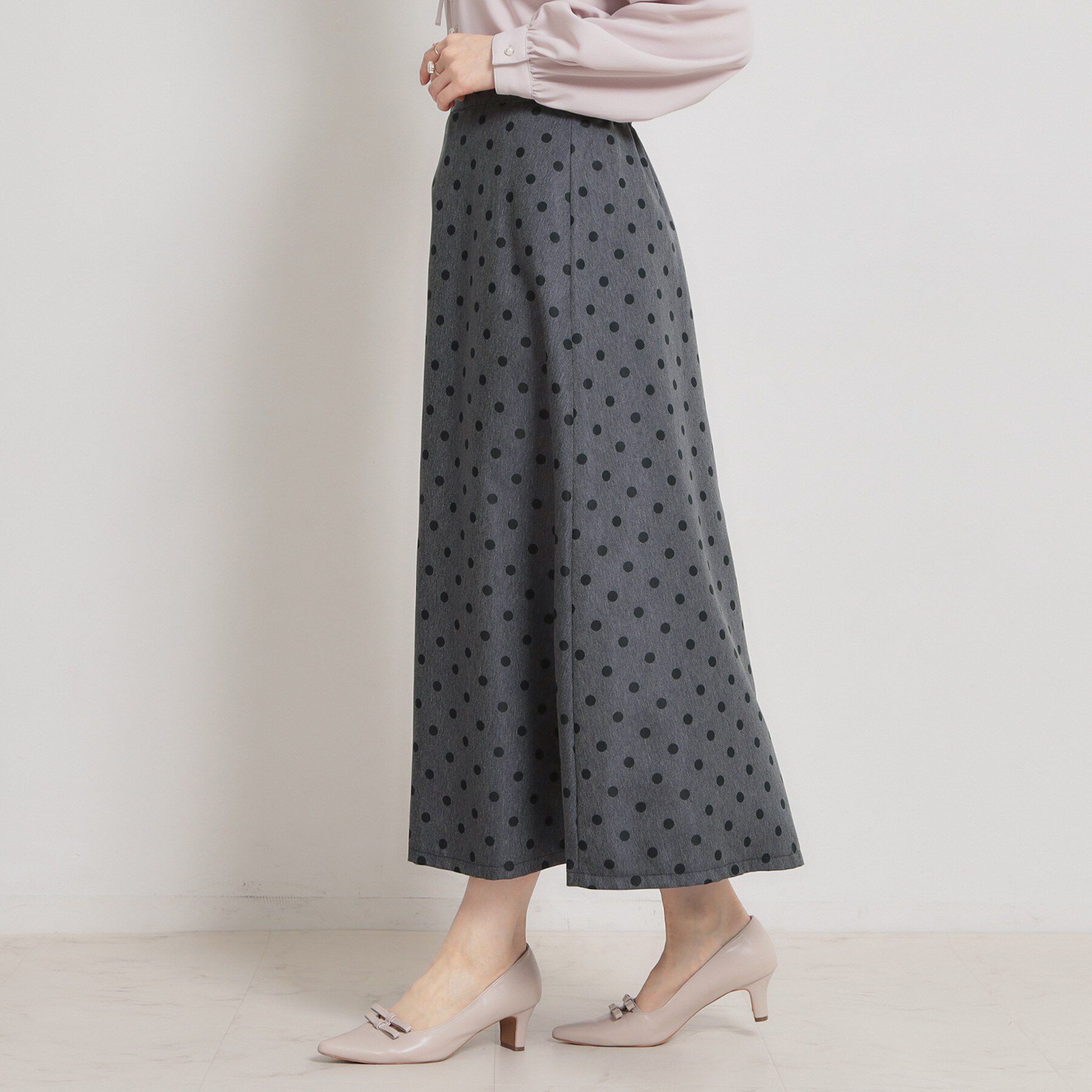 Couture broach「デニムライクドットスカート」|スカート|