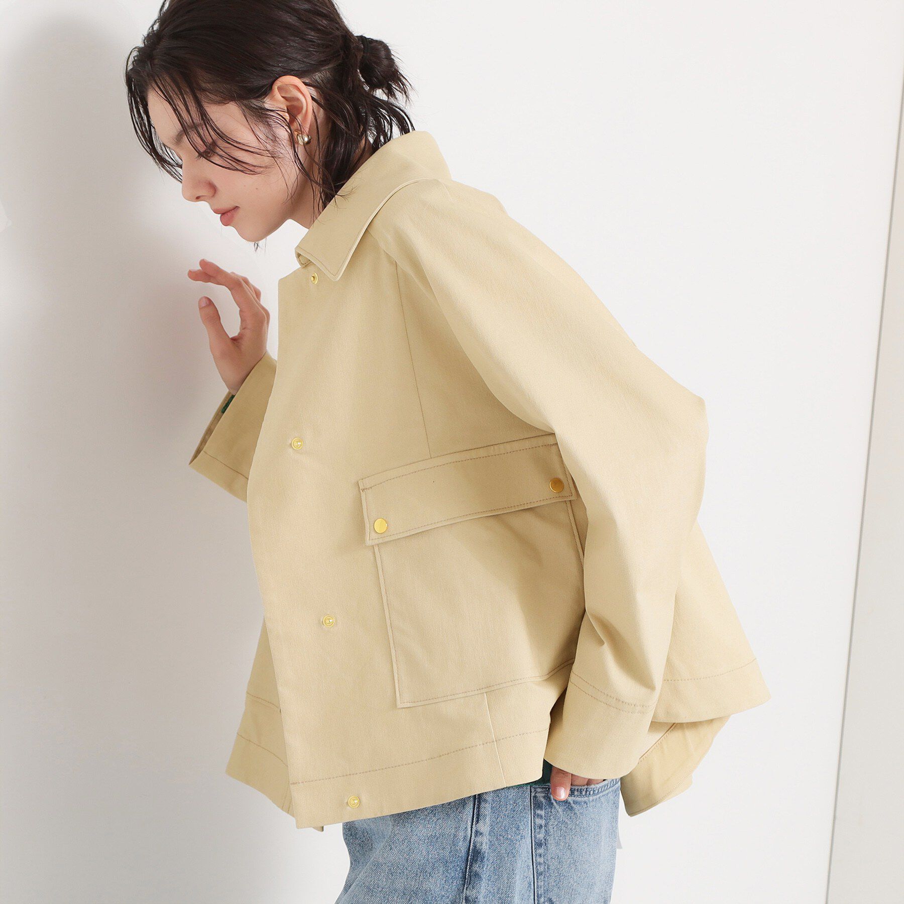 THE SHOP TK「大人かっこいい 軽やかデニム＆チノブルゾン」|ブルゾン・スタジャン|