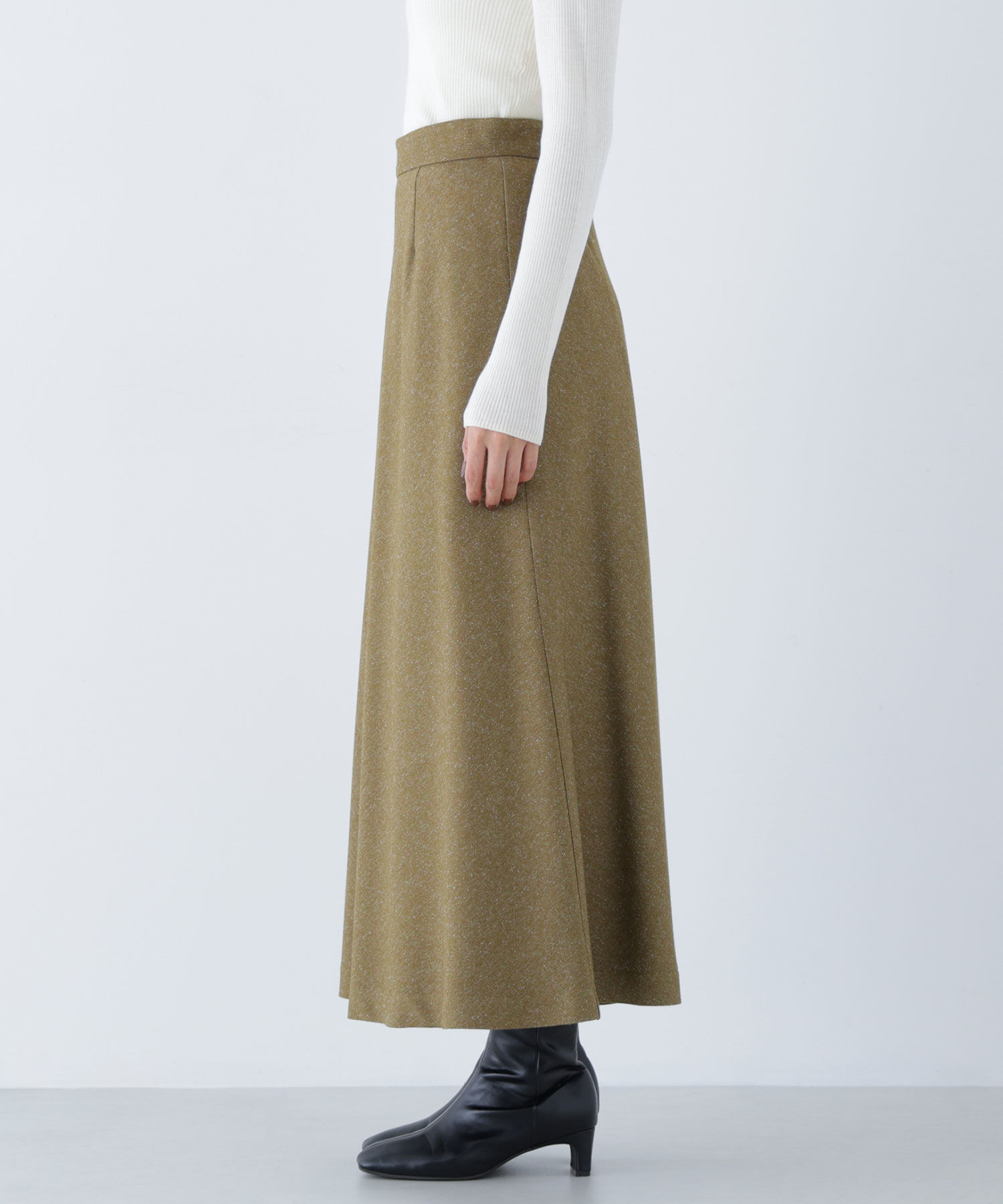  「ネップツイードナロースカート」|スカート|