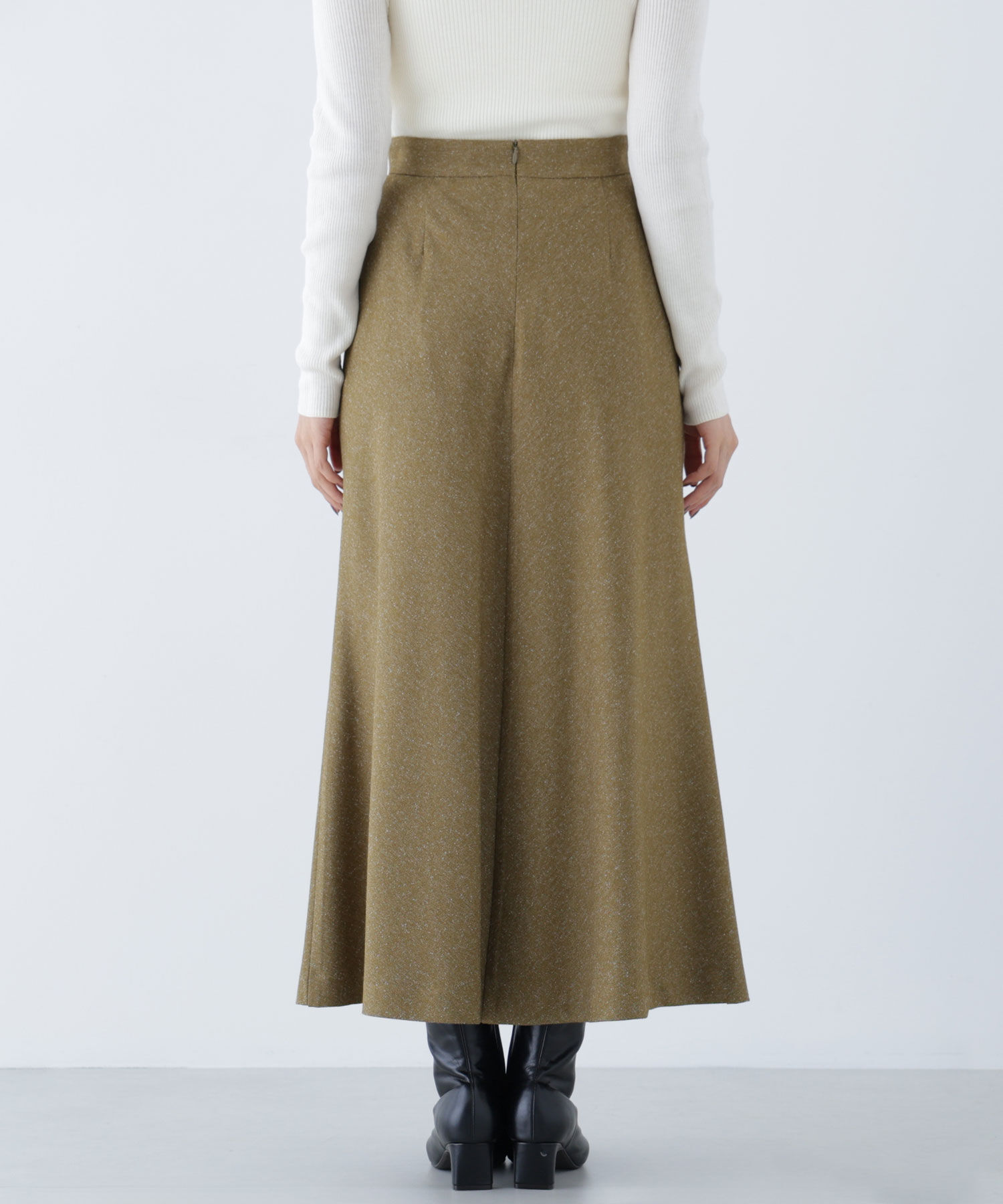  「ネップツイードナロースカート」|スカート|