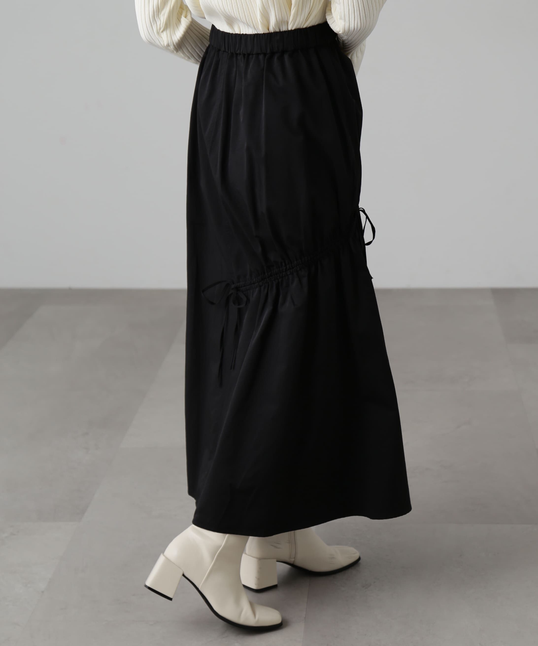  「ランダムシャーリングドロストスカート」|スカート|