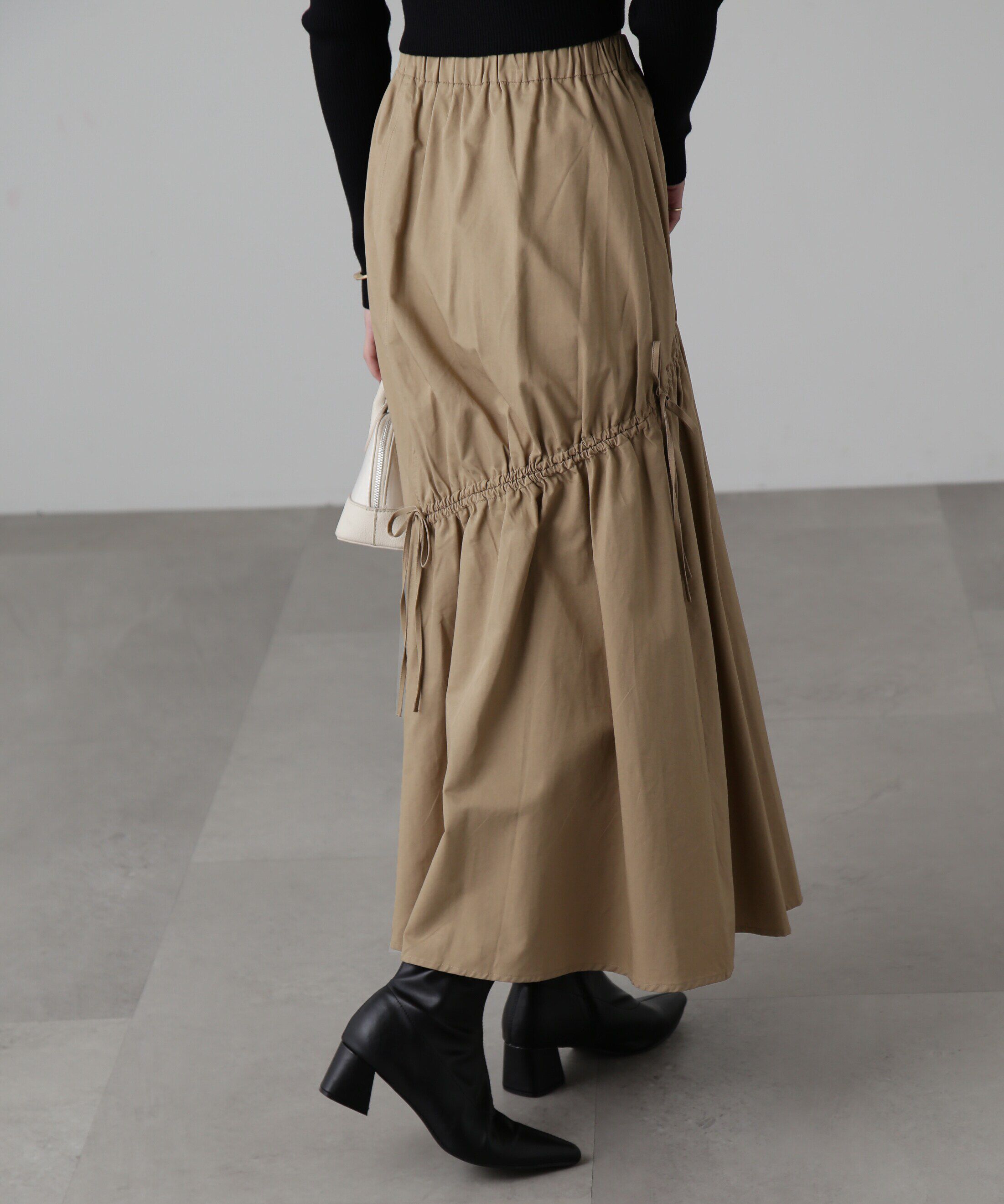  「ランダムシャーリングドロストスカート」|スカート|