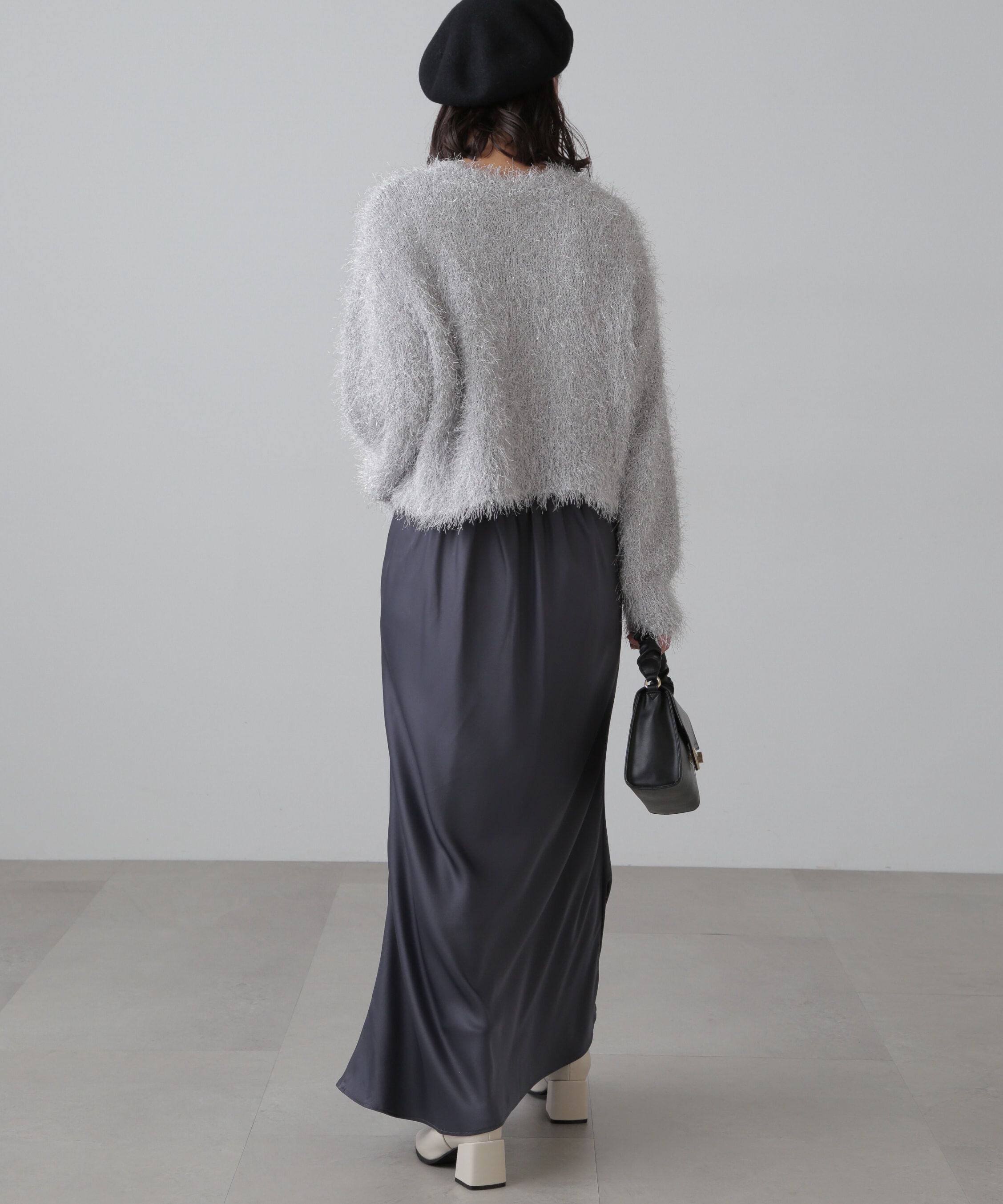  「サテンフレアスカート」|スカート|