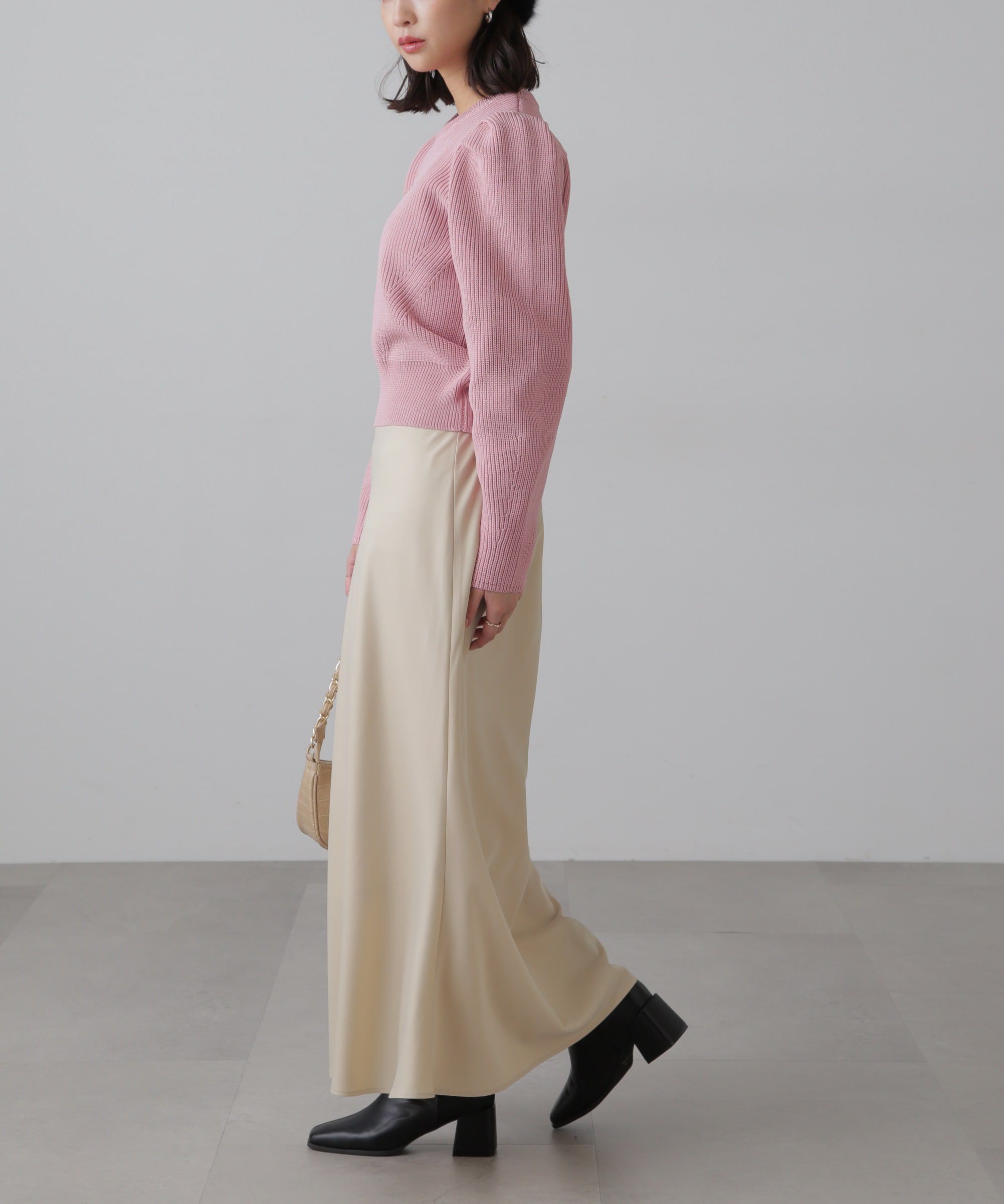  「サテンフレアスカート」|スカート|