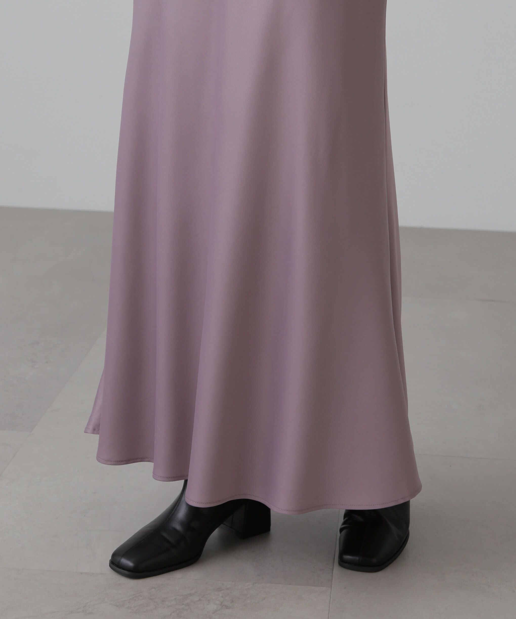  「サテンフレアスカート」|スカート|