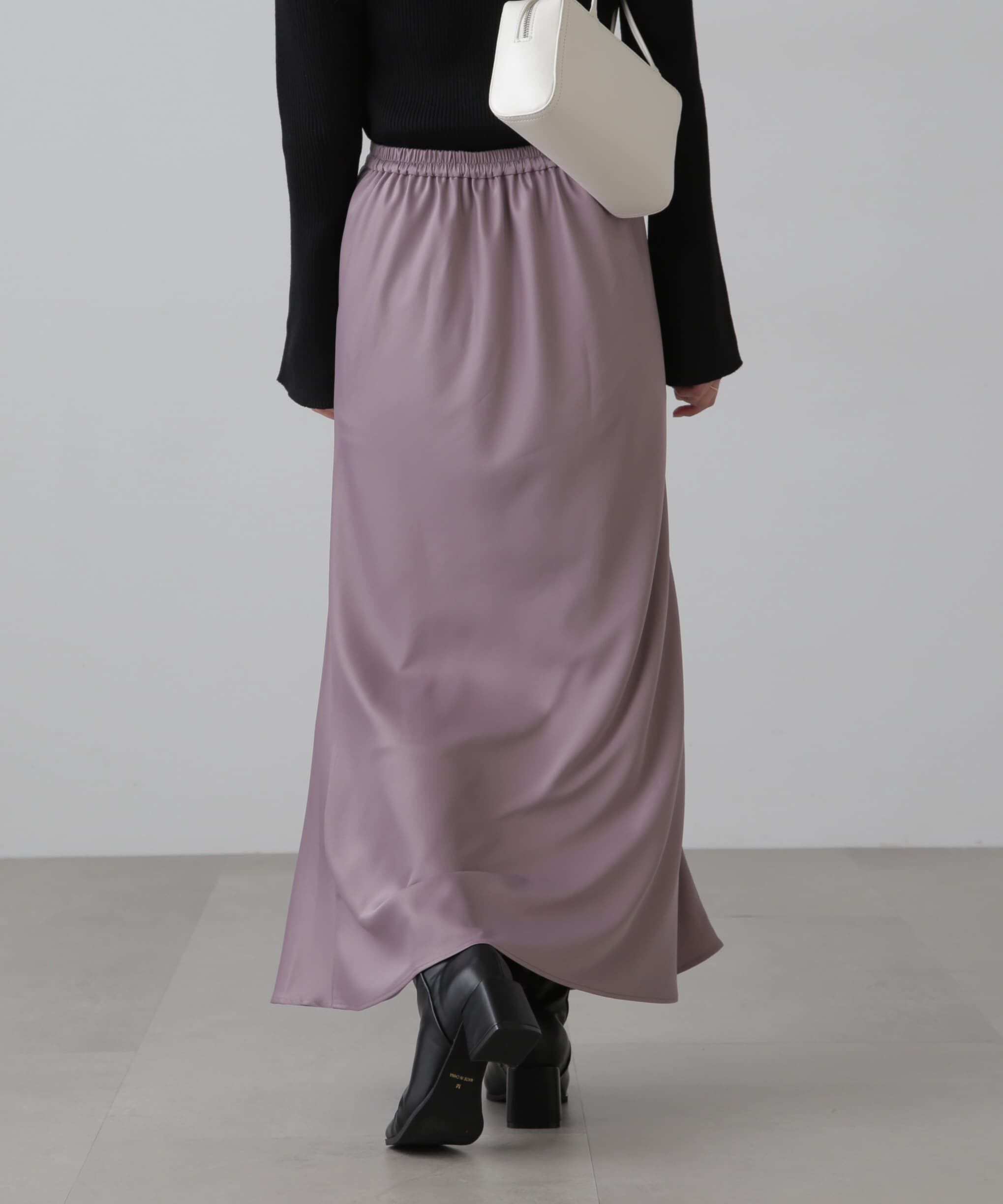  「サテンフレアスカート」|スカート|