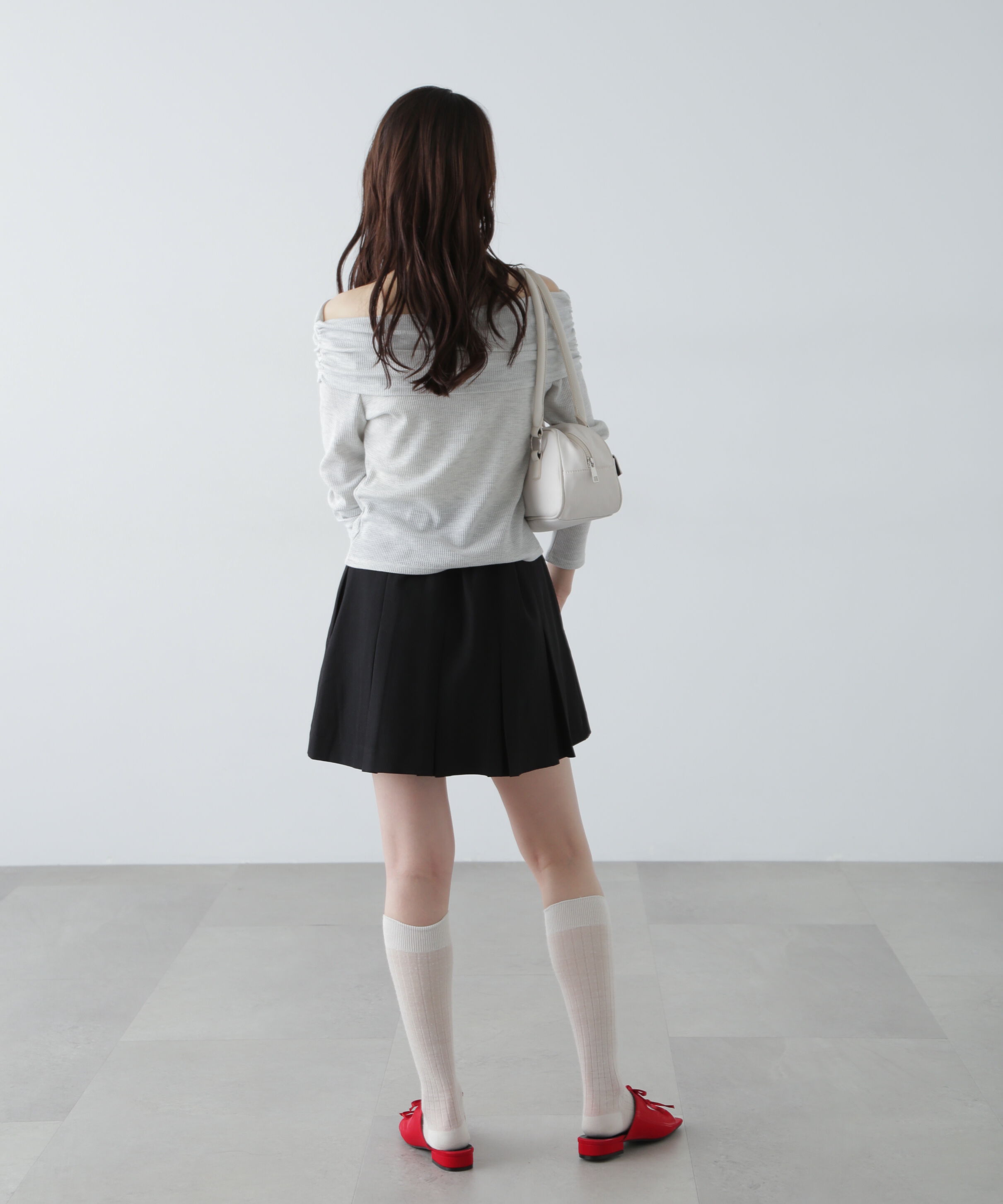  「ボックスプリーツミニスカート」|スカート|