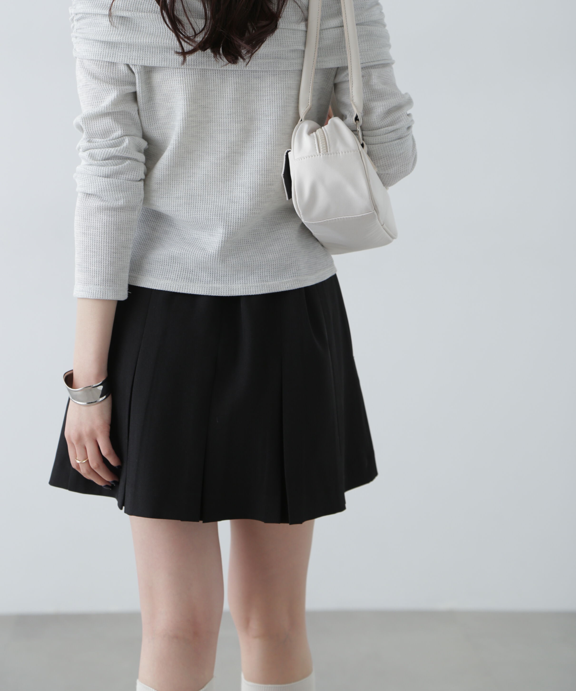  「ボックスプリーツミニスカート」|スカート|