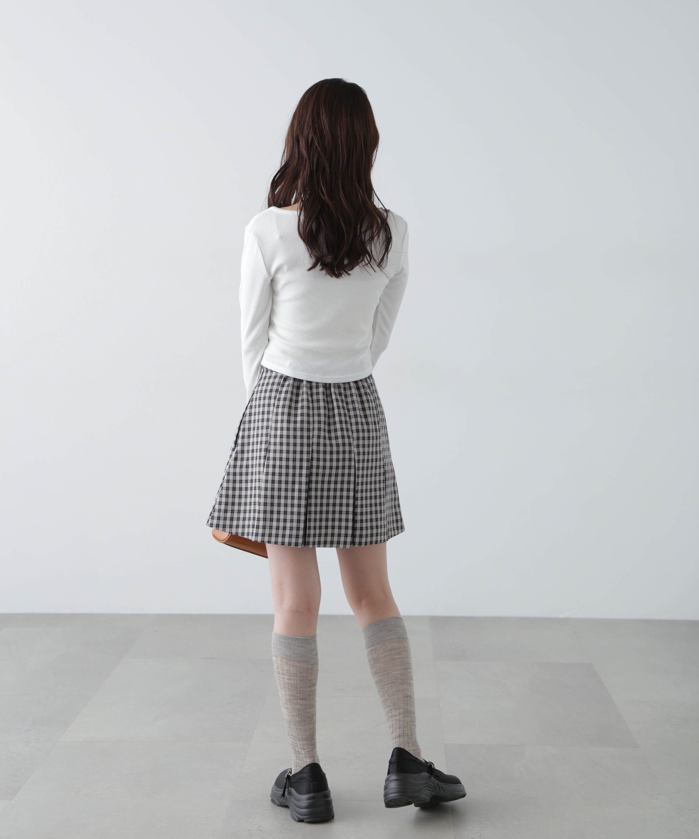  「ボックスプリーツミニスカート」|スカート|